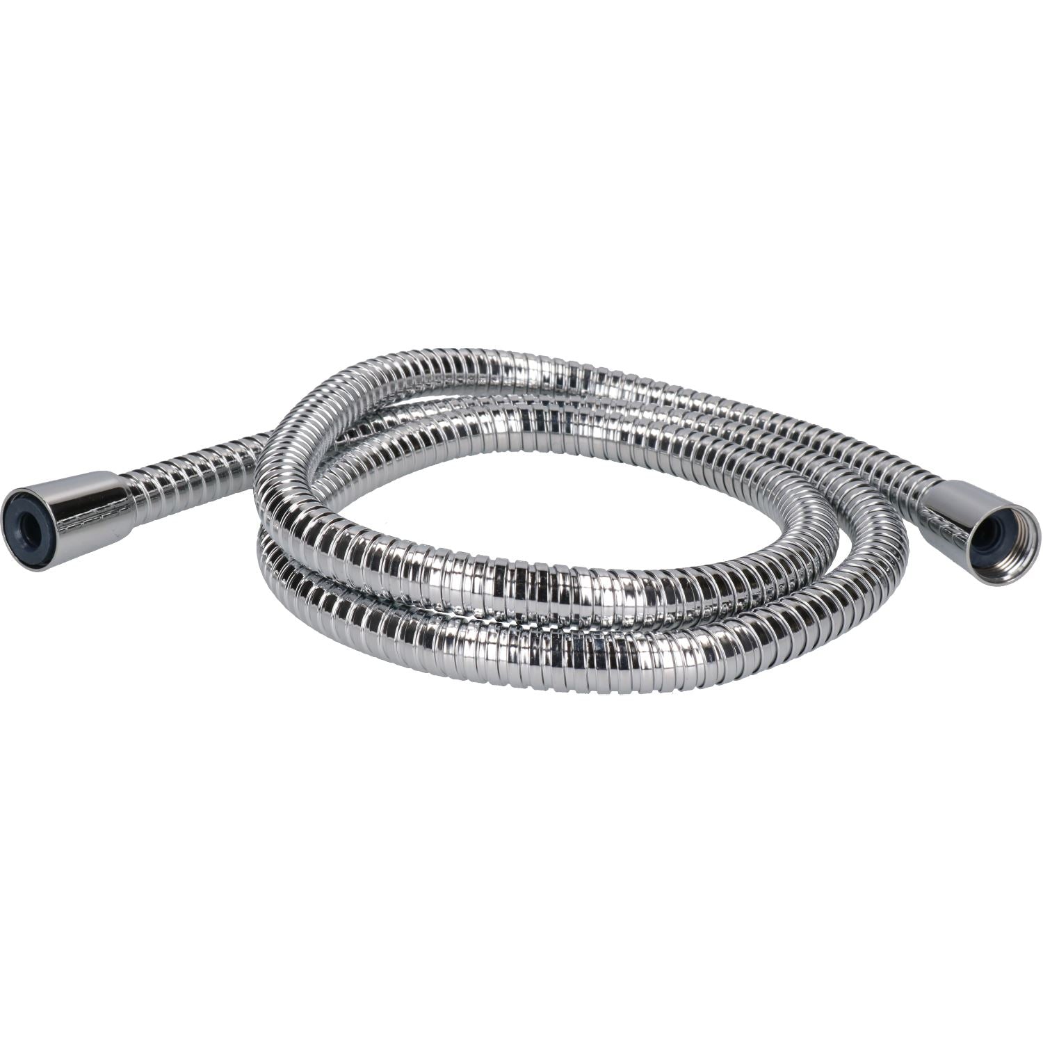 1.5m Chrome-Plated Brass Shower Hose Universal Fit Double Crimped Flexible Pipe