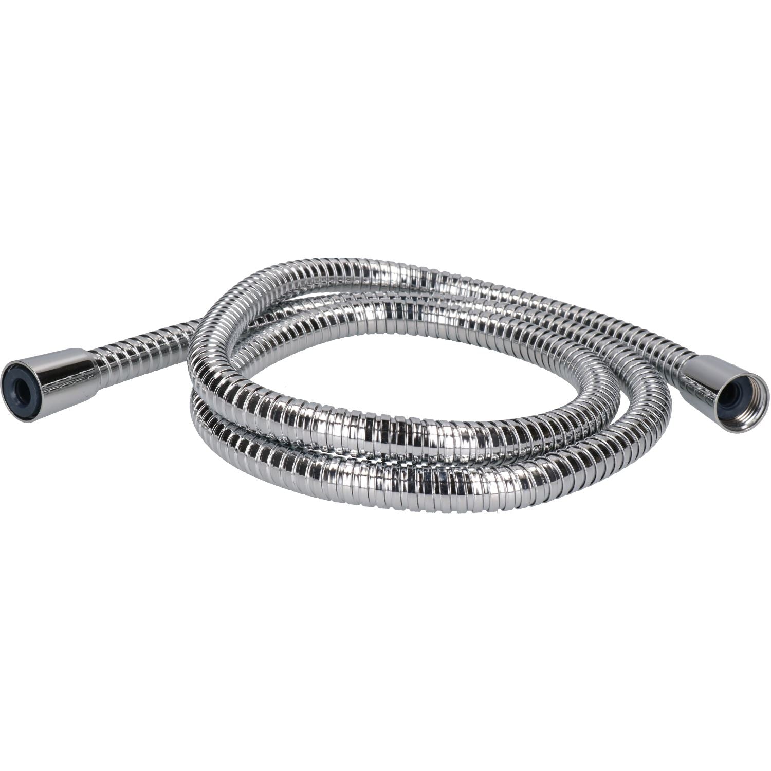 1,5 m verchromter Messing-Brauseschlauch, universelle Passform, doppelt gecrimptes flexibles Rohr