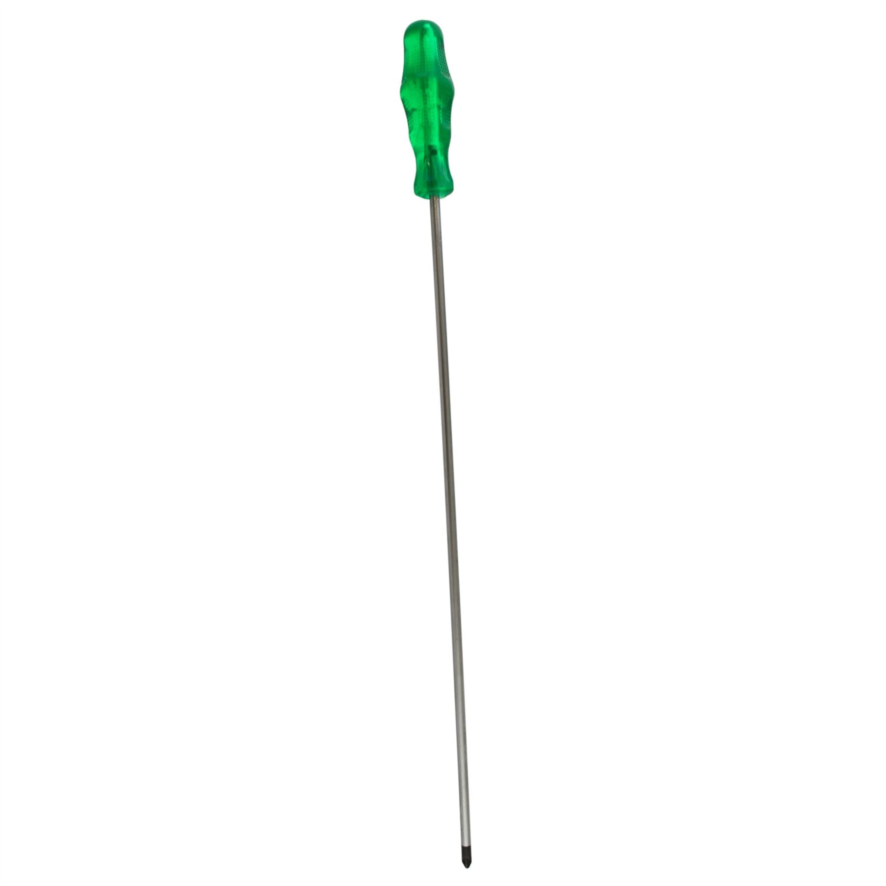 PZ2 Pozi x 400mm Engineers Extra Long Screwdriver PVC Engineers Handle TE860