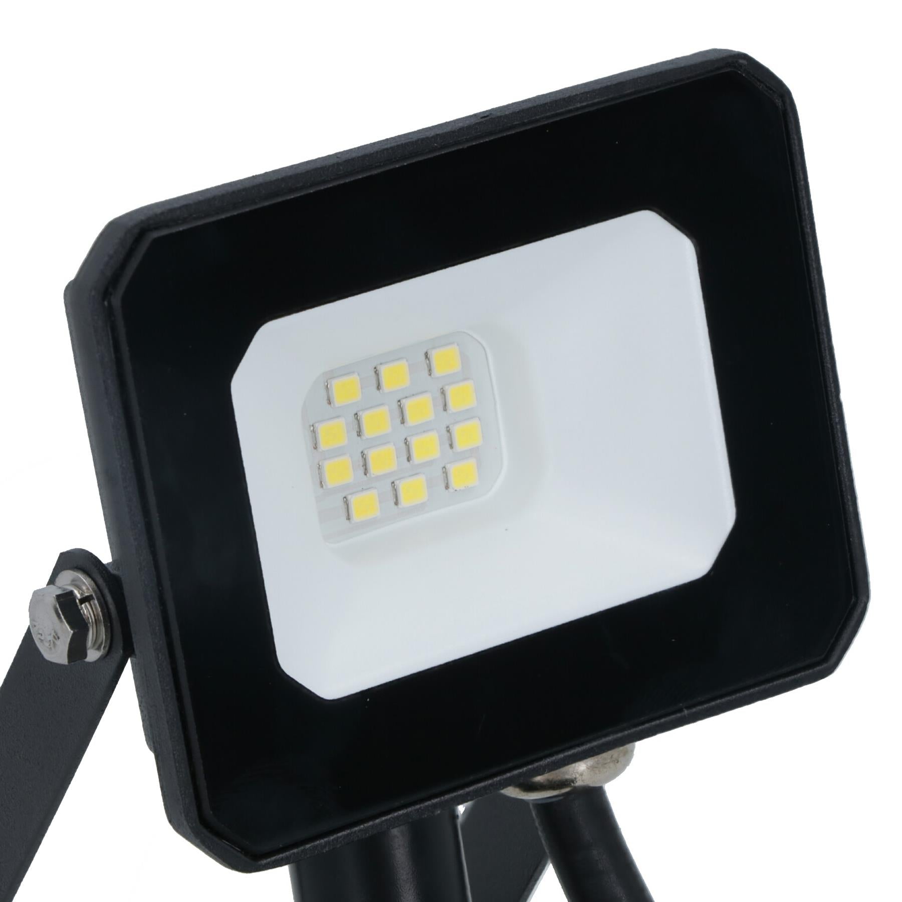 10 Watt LED Mini Floodlight Garden Lighting 800 Lumens IP65 + Motion Sensor