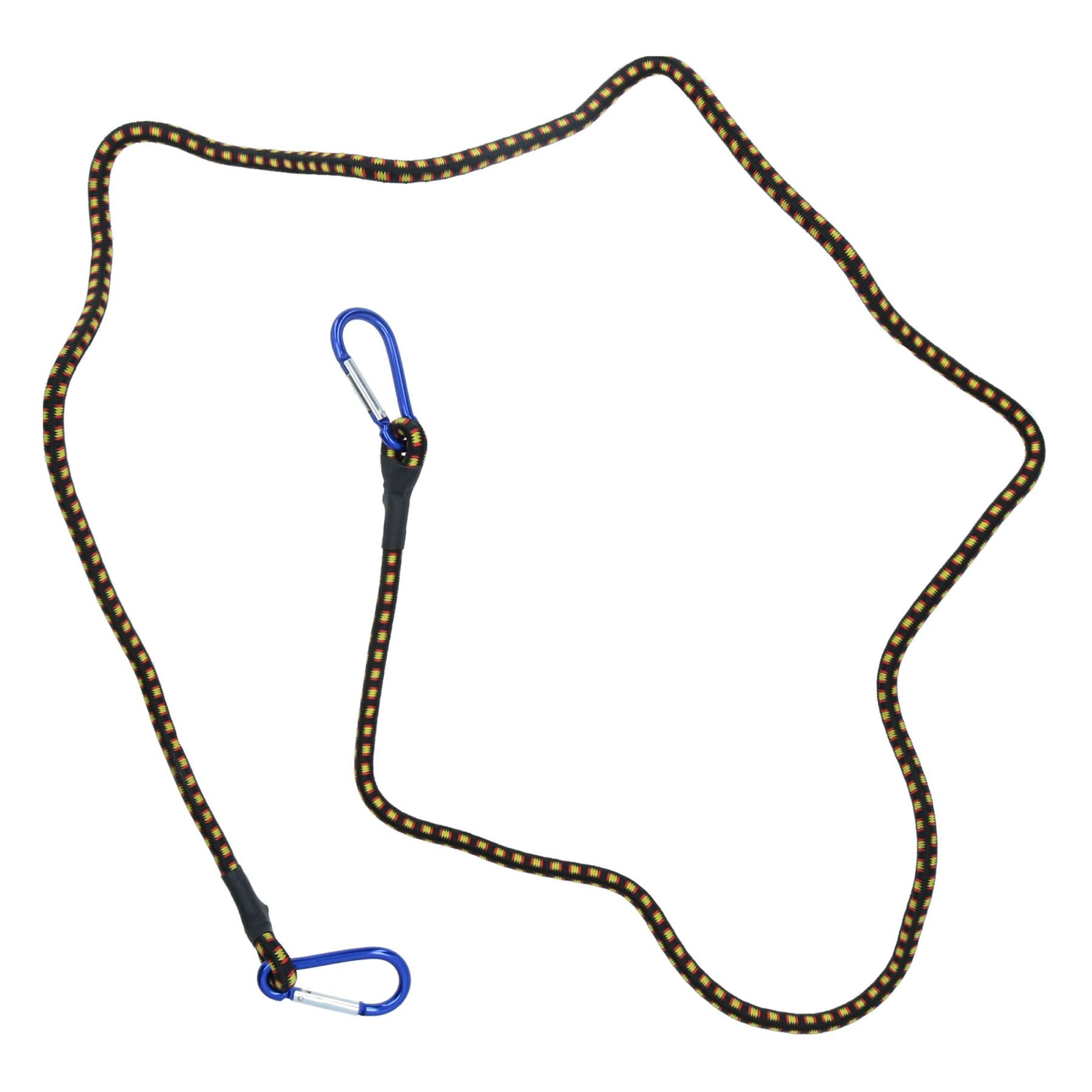 72” Bungee Strap with Aluminium Carabiners Hook Tie Down Fastener Holder