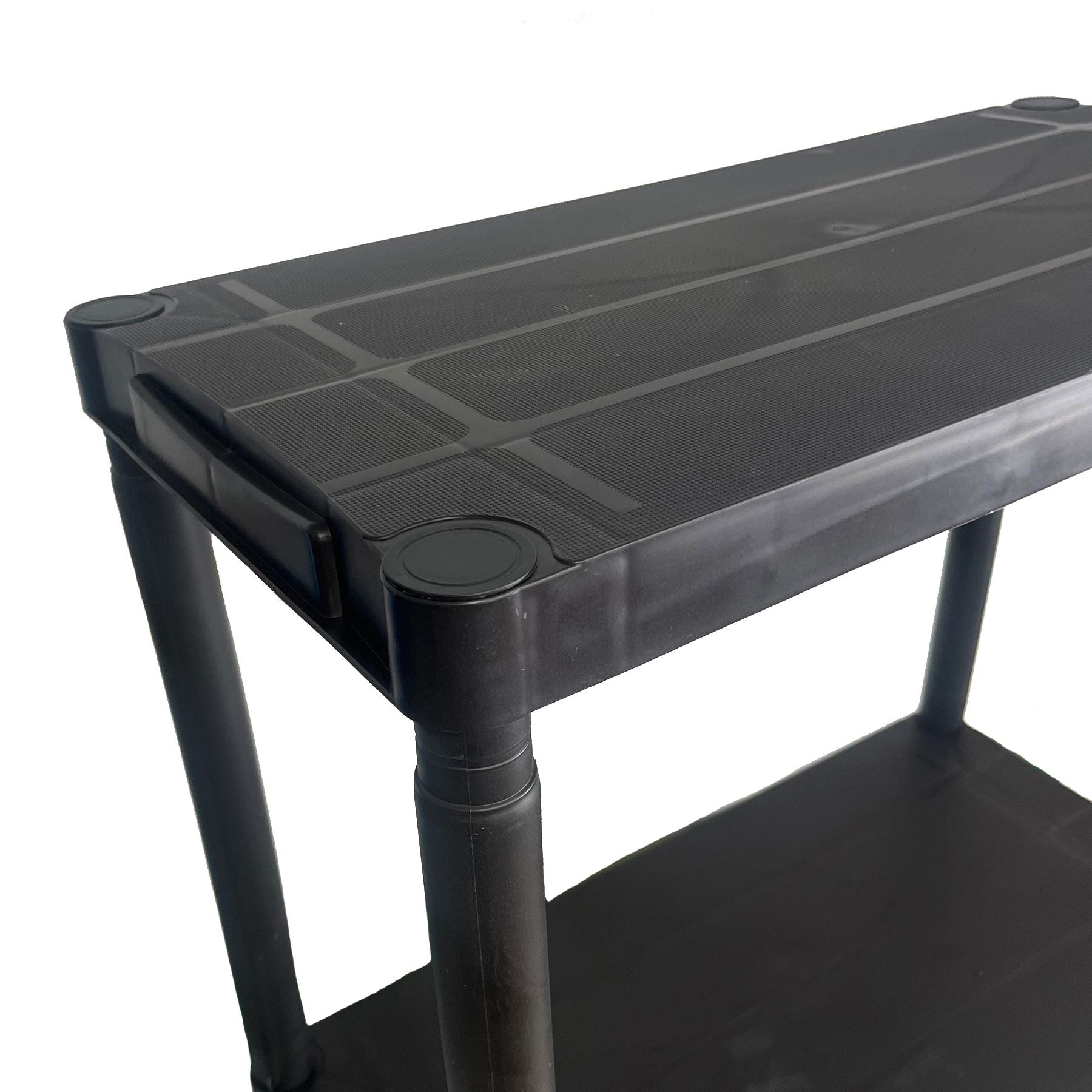 Étagère en plastique robuste à 4 niveaux pour le rangement du bureau à domicile 131 x 61 x 30 cm