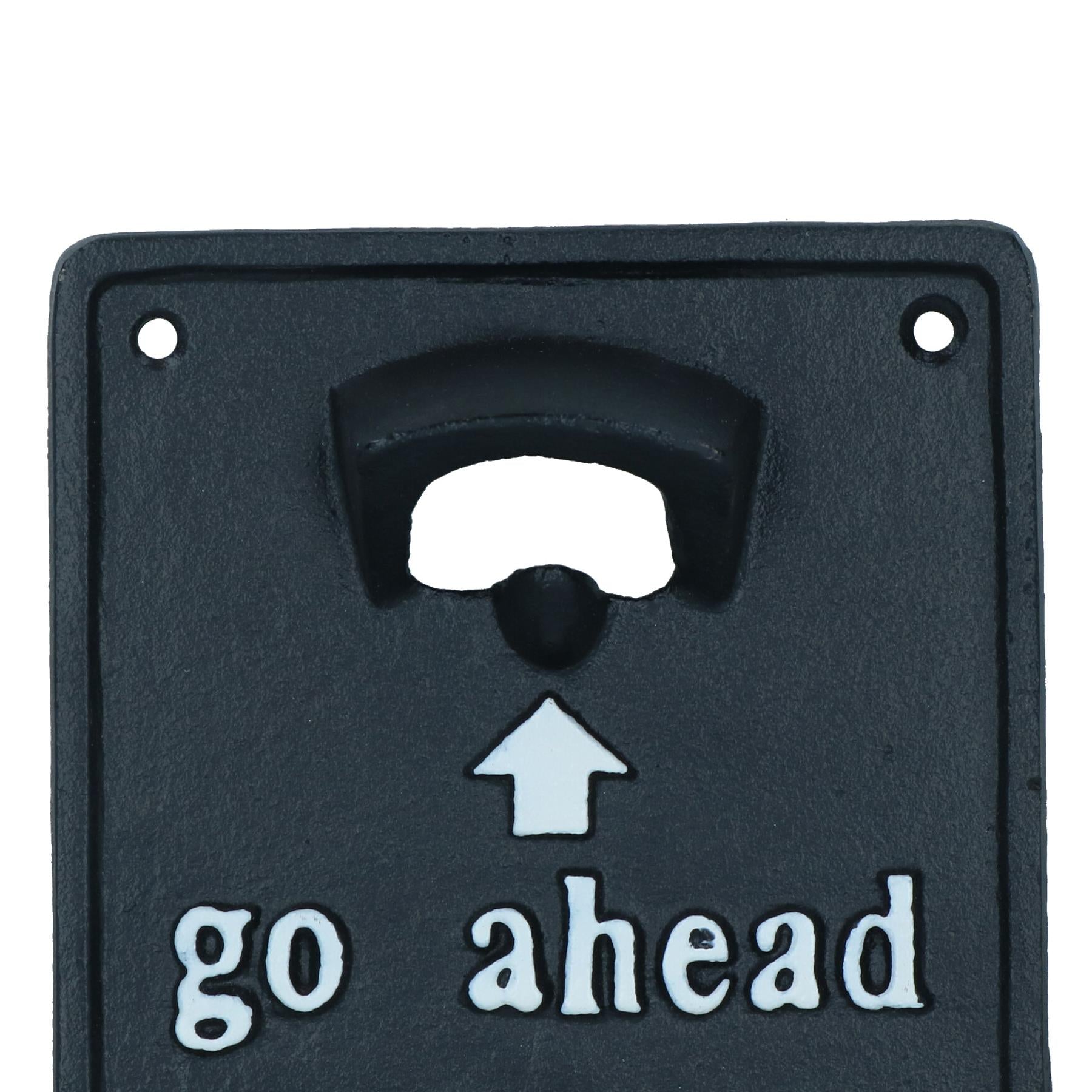 Take Your Top Off Bottle Opener Beer Cast Iron Sign Gift Garage Door Shed Bar