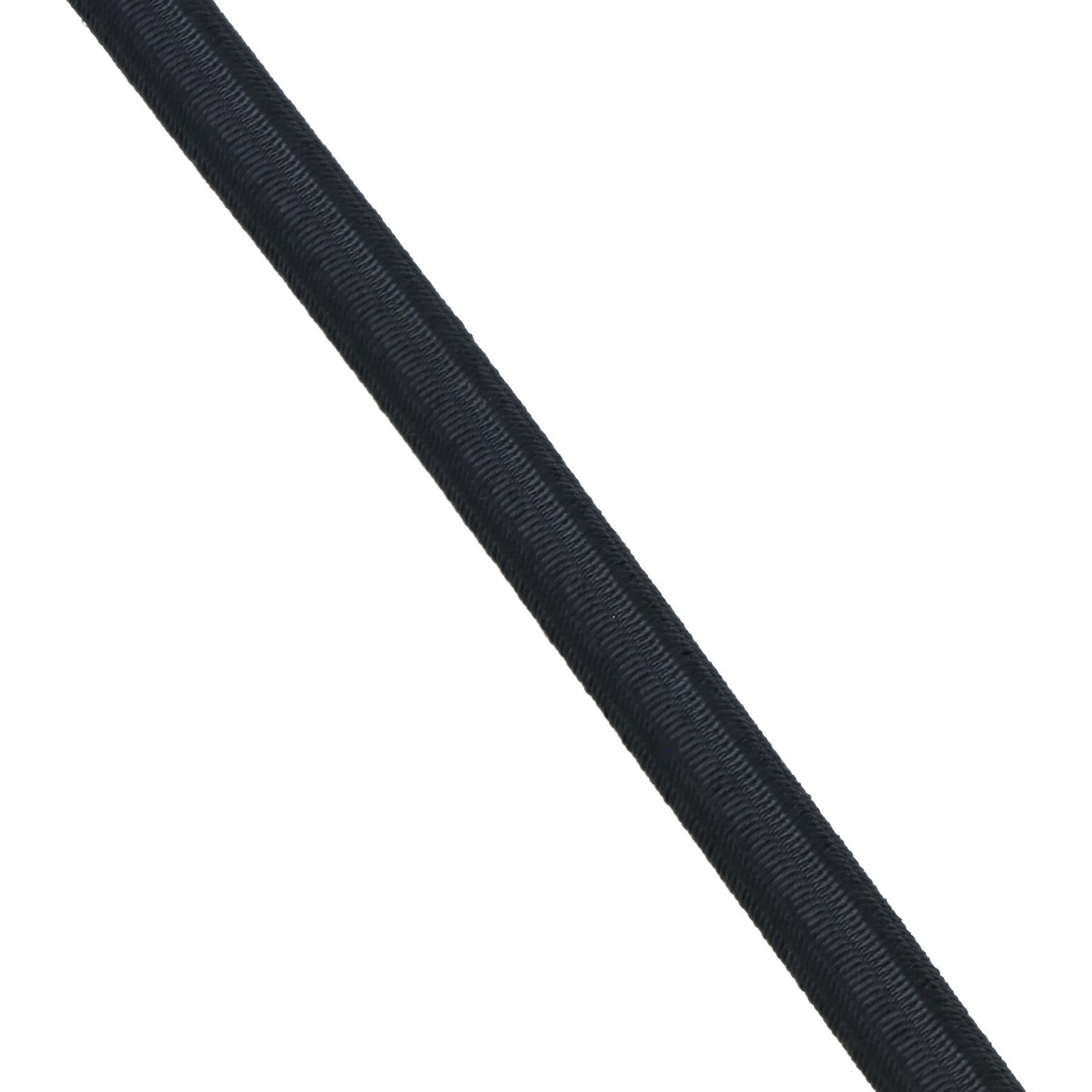 8mm Black Shock Cord Bungee Rope Strap Elastic Rope Tie Down Trailer Covers