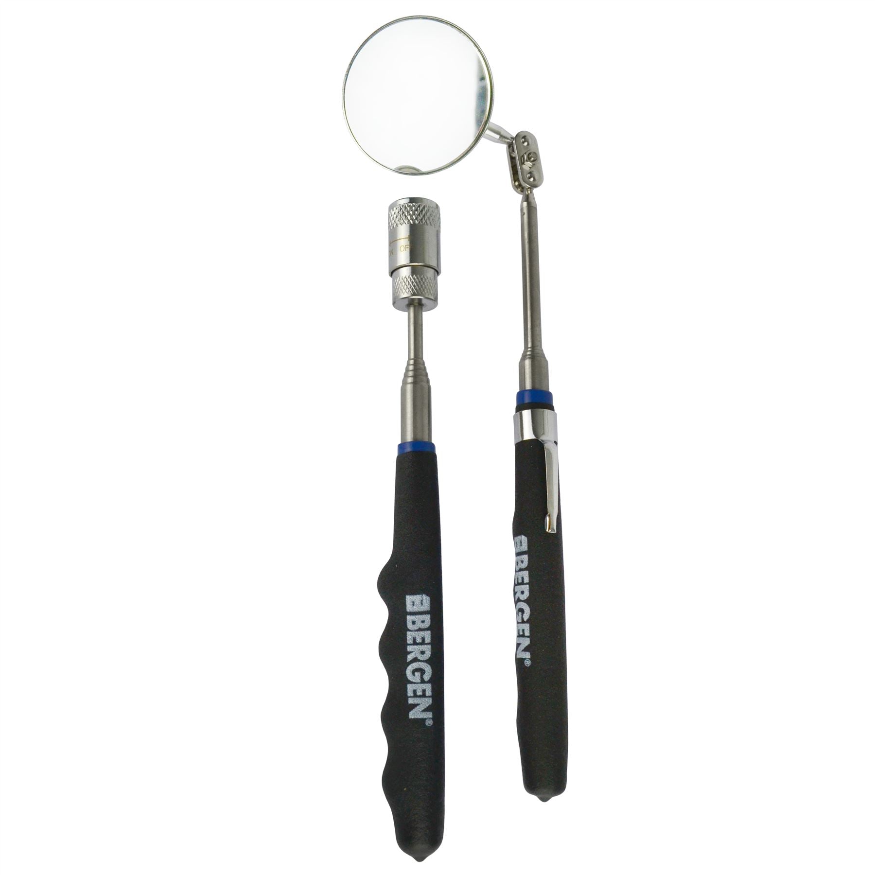 Outil de ramassage télescopique magnétique, miroir d'inspection à portée extensible en caoutchouc AT901