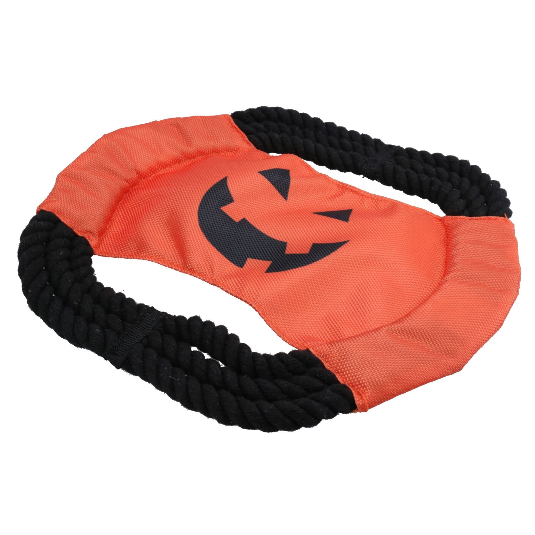 Hundewelpen Kleines Halloween-Geschenk Nylonseil Kürbisseil Frisbee Spielspielzeug