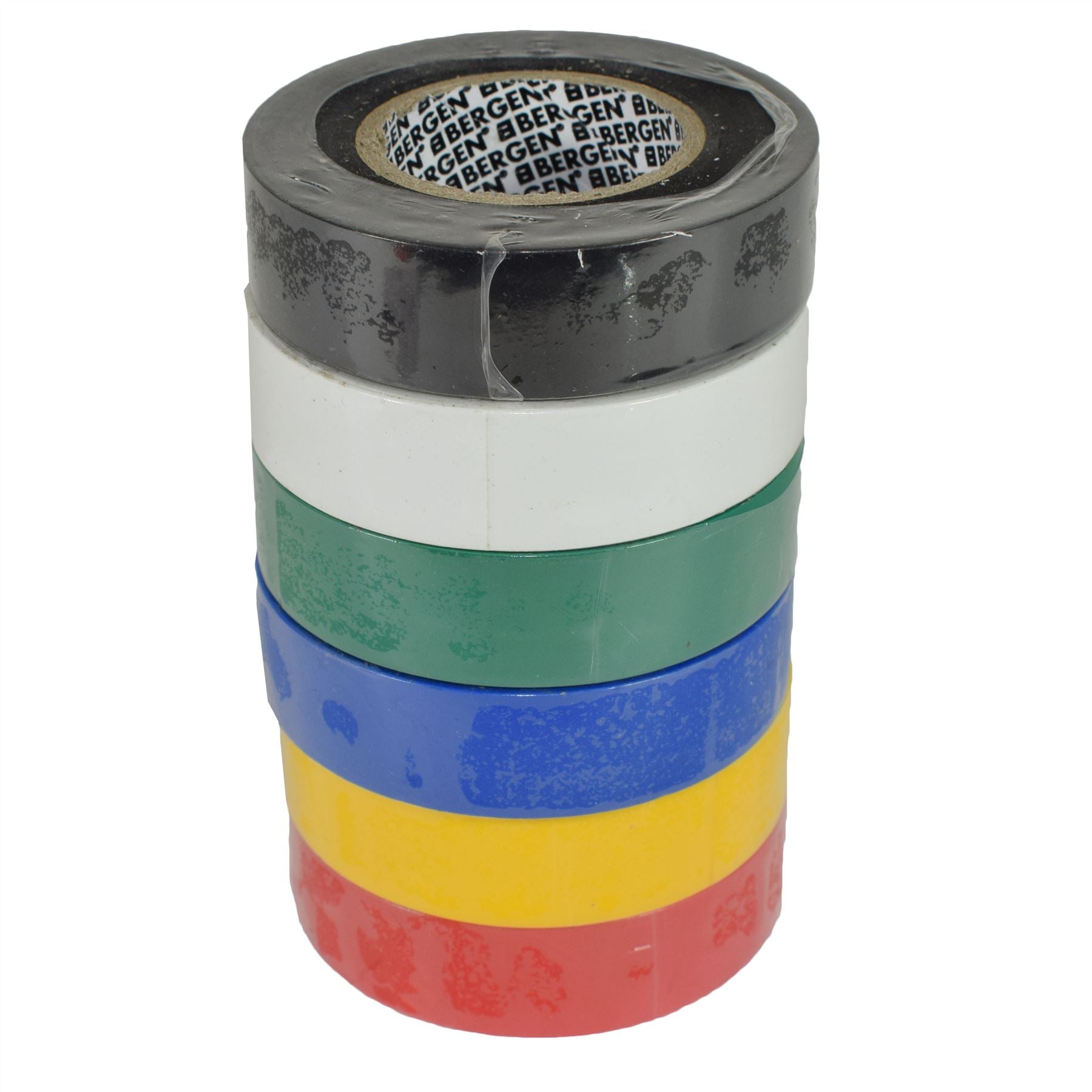 PVC Insulation Electricians Electrical Tape Mixed Colour 6 Reels Flame Retardant