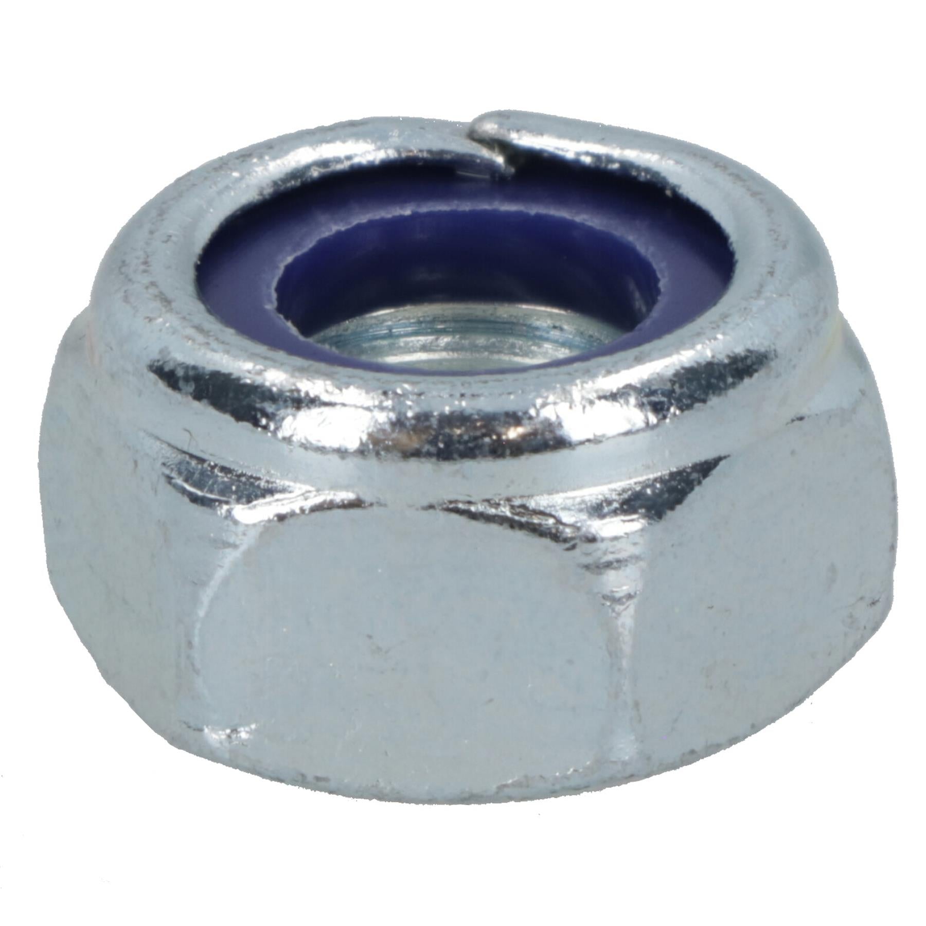 M8 x 1.25mm Nyloc Nut Fastener Hexagonal Metric Nuts Grade 8 Zinc Plated