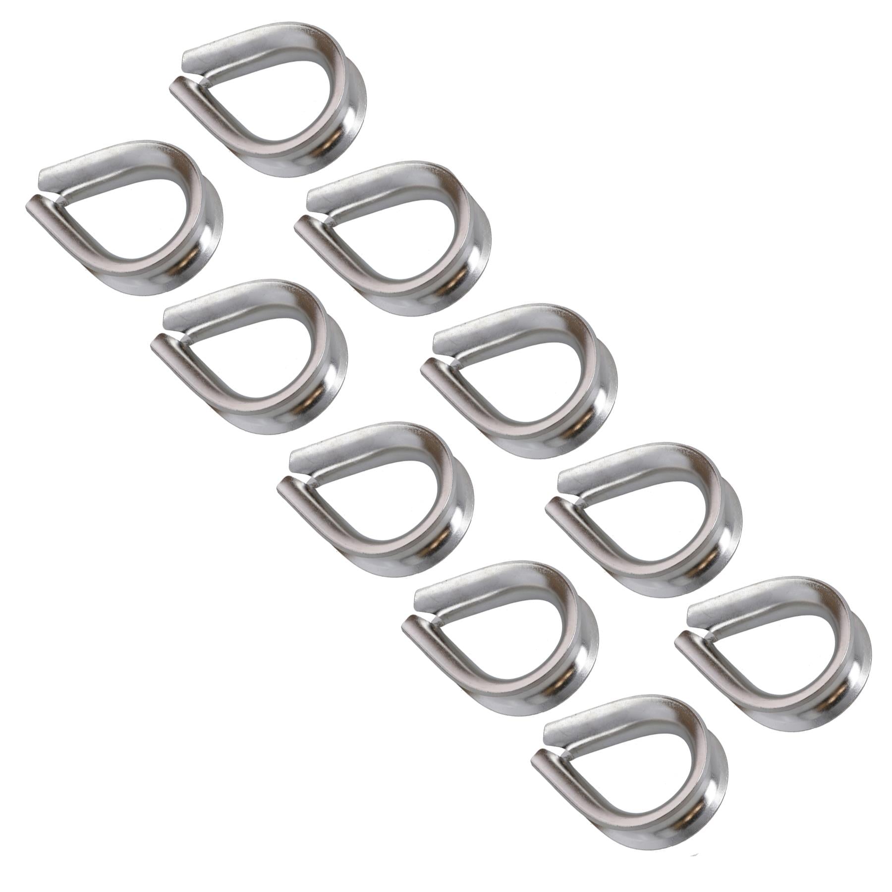 Rope Splice Thimble for 12mm Rope & Wire Spliced Boat Thimbles 316 Marine A4