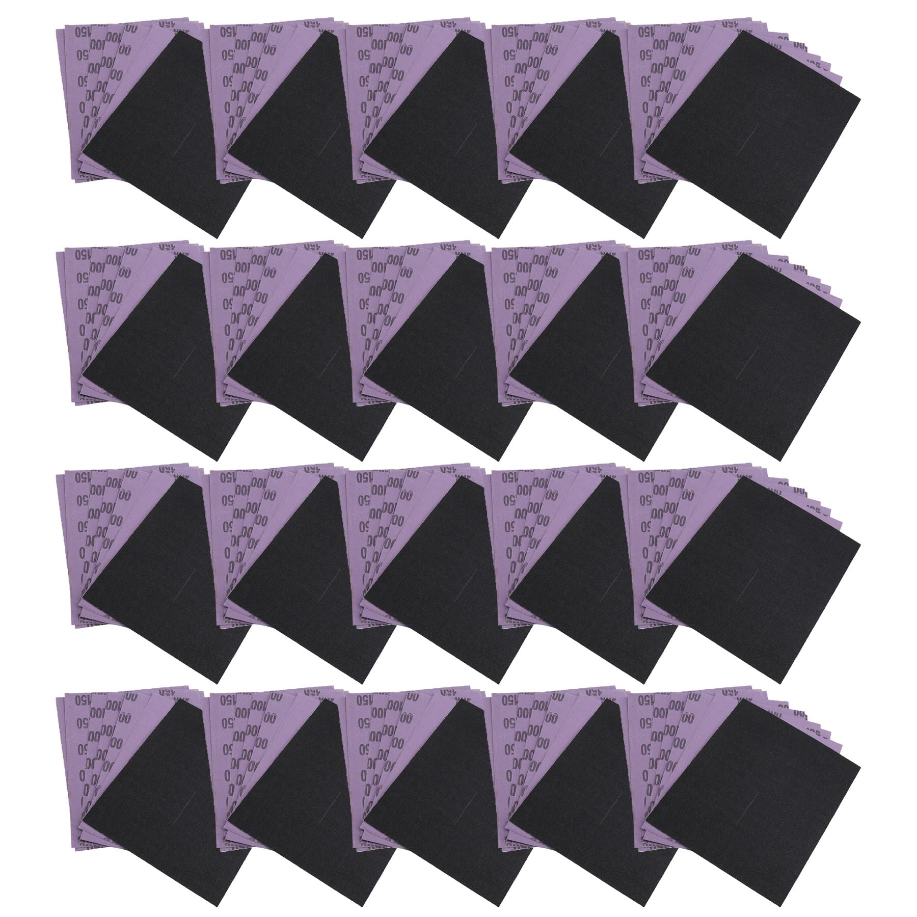 Feuilles de toile émeri Feuille de papier de verre abrasif Oxyde d'aluminium Grain mixte