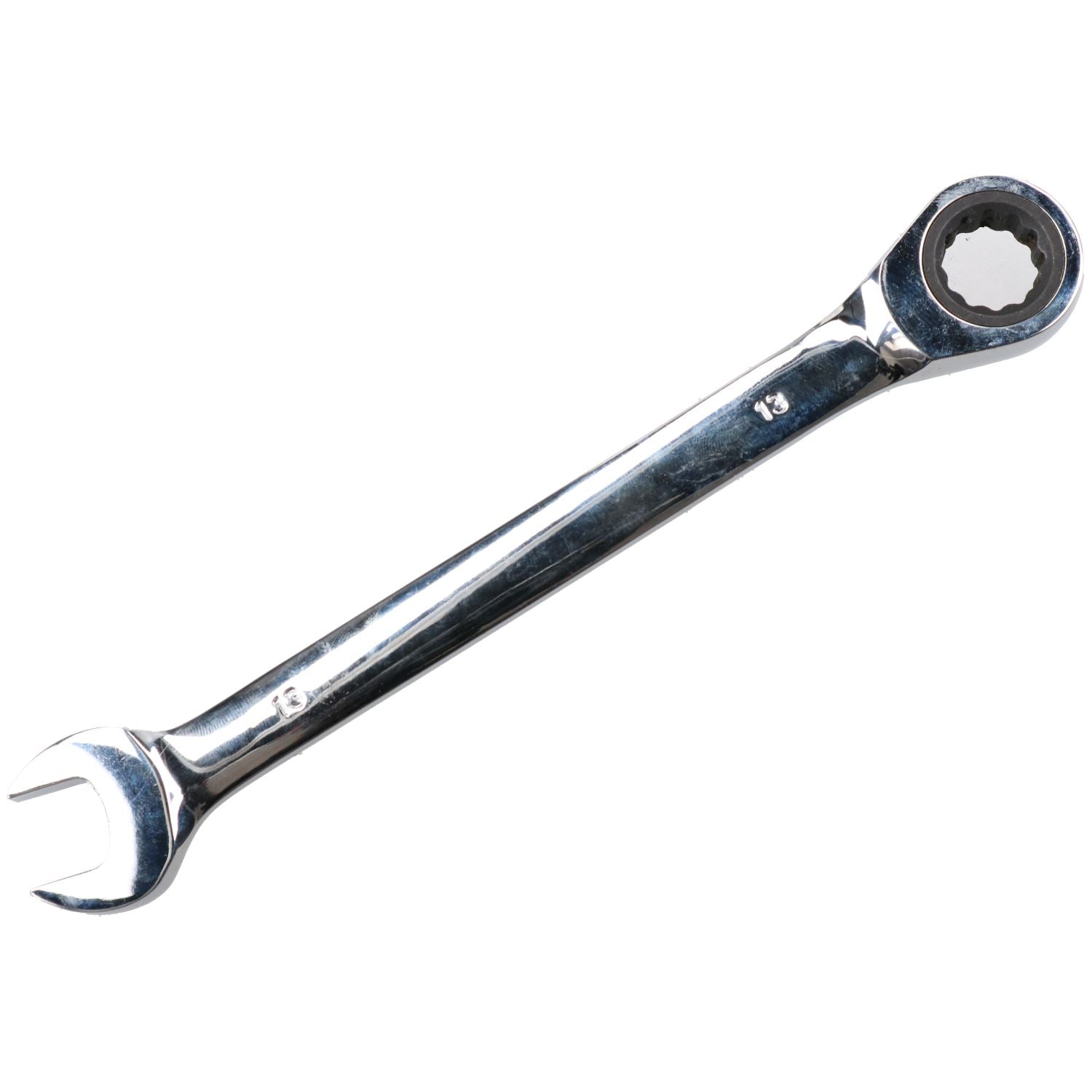 13mm metrischer Ratschen-Maulschlüssel, 72 Zähne, umkehrbar