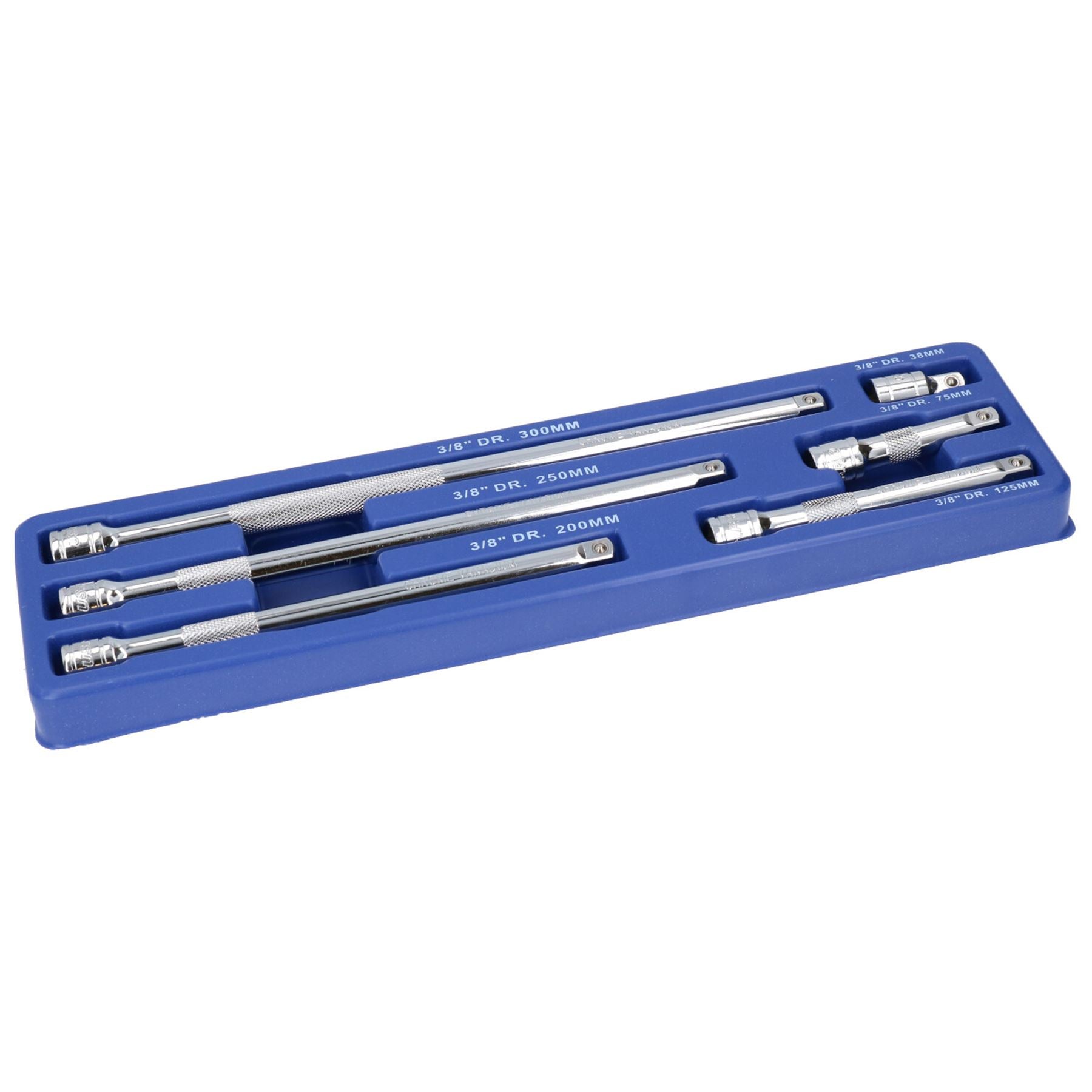 3/8 Zoll Antrieb, gerade Steckschlüssel-Verlängerungsstange, Satz 38 mm - 300 mm, 6-teilig