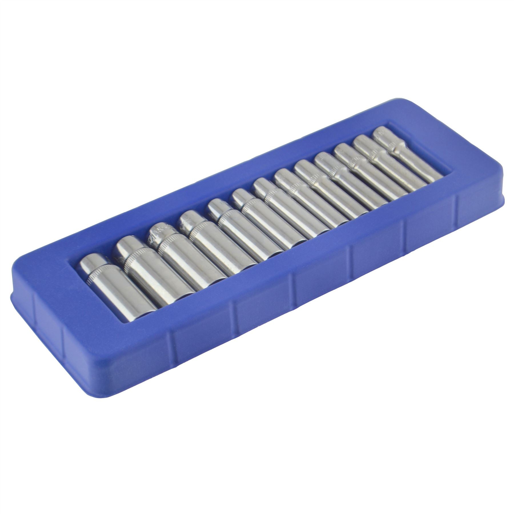 Douilles métriques profondes MM 1/4" 4 mm - 14 mm 13 pièces hexagonales simples 6 pans