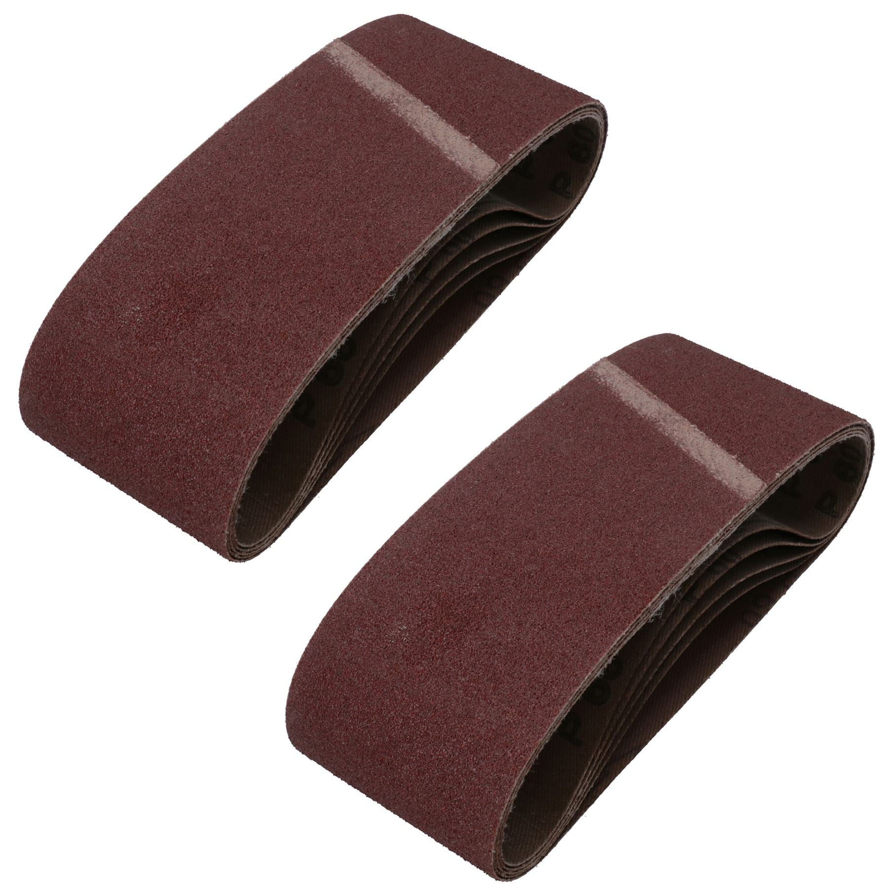 Disques abrasifs pour ponceuse à bande, grain mixte 40, 60, 80, 120, 75 mm x 457 mm