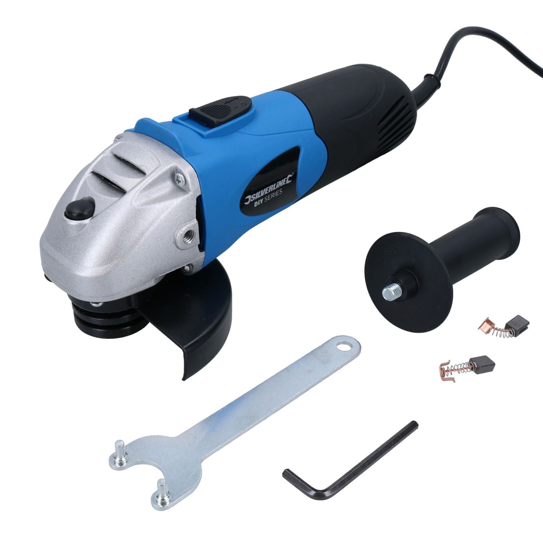 Meuleuse d'angle 650 W 4-1/2 po 115 mm Ponçage Coupe 230 V avec prise britannique à 3 broches