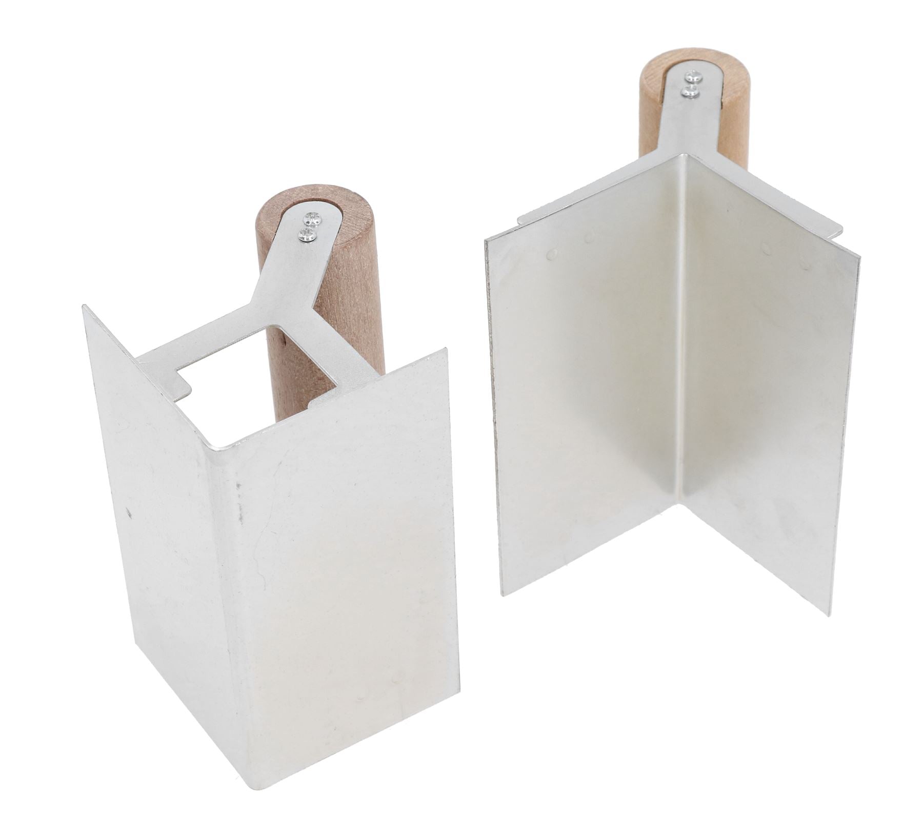 Lot de 2 truelles d'angle intérieures et extérieures pour plâtriers, constructeurs de cloisons sèches, outil de finition