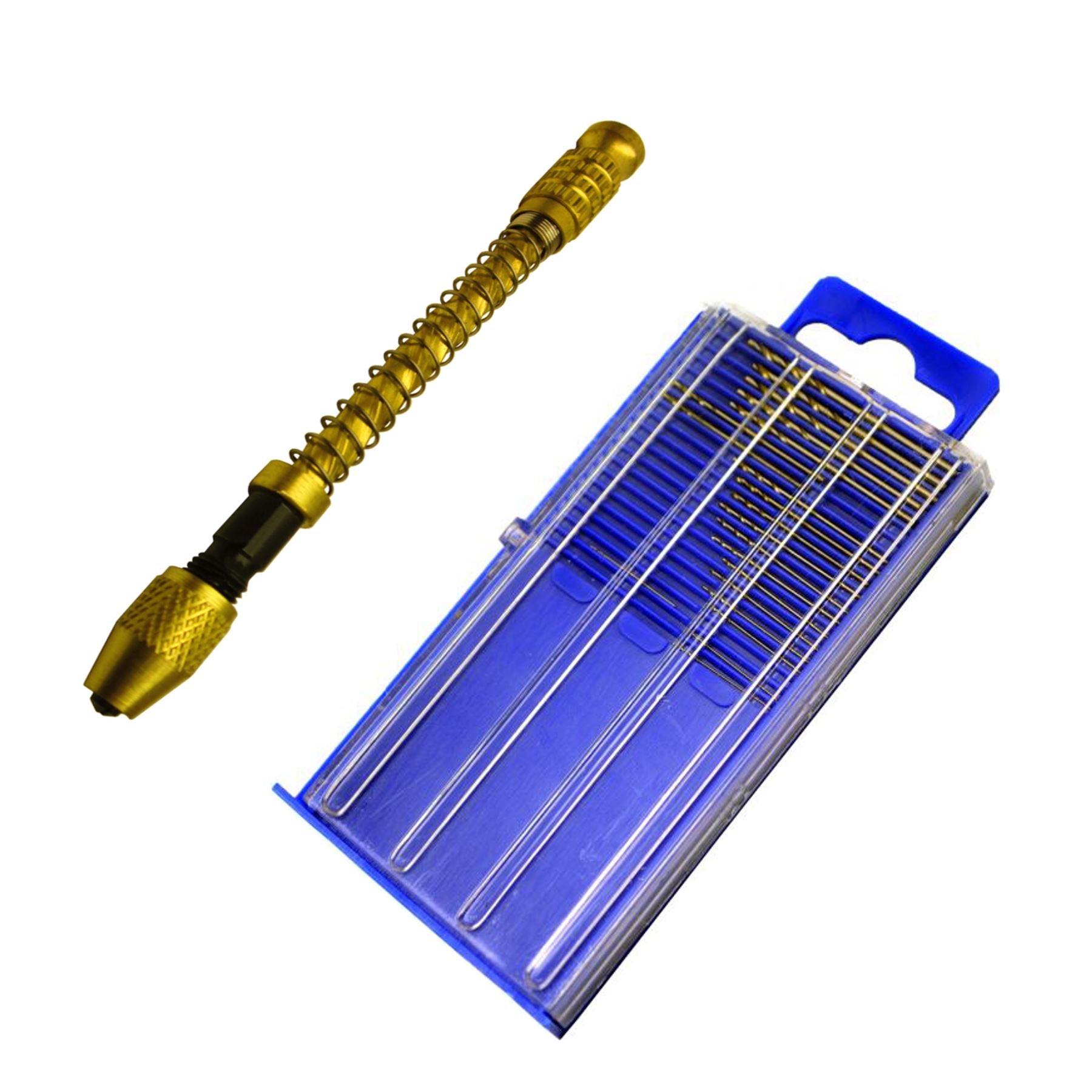 20-teiliges Micro-HSS-Mini-Spiralbohrer-Set mit Archimedes-Schwenkkopf-Stiftschraubstock für Uhrenhersteller