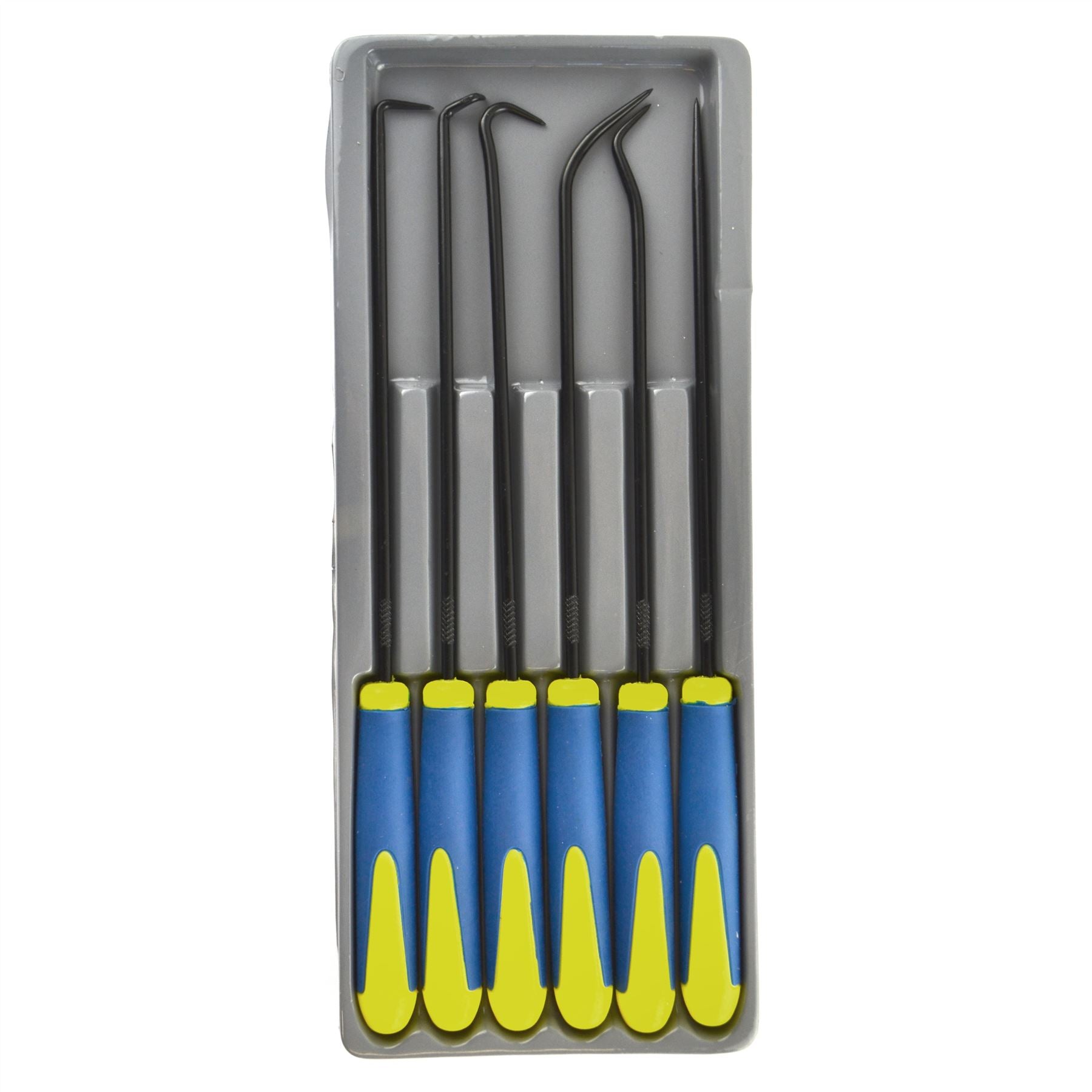 6-teiliges Pick- und Haken-Set mit großer Reichweite, weicher Griff, O-Ring-Dichtung, Uhrreparatur, TE901