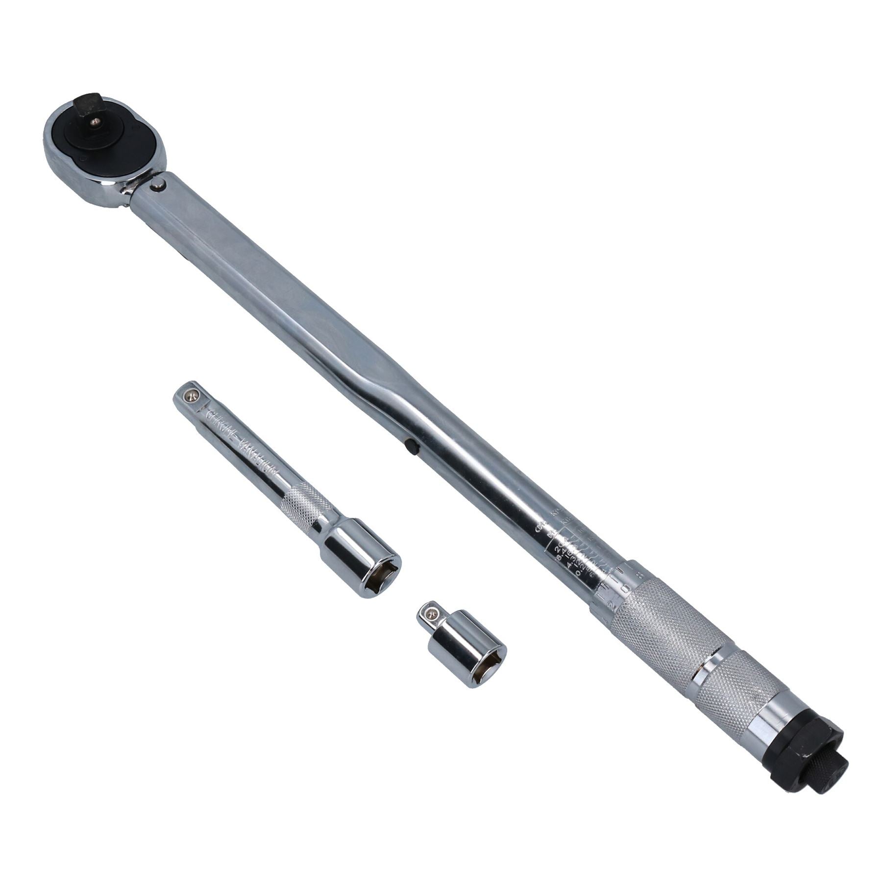 1/2" Drive Torque Wrench Ratchet 40 – 210Nm With Extension + 3/8 Adaptor