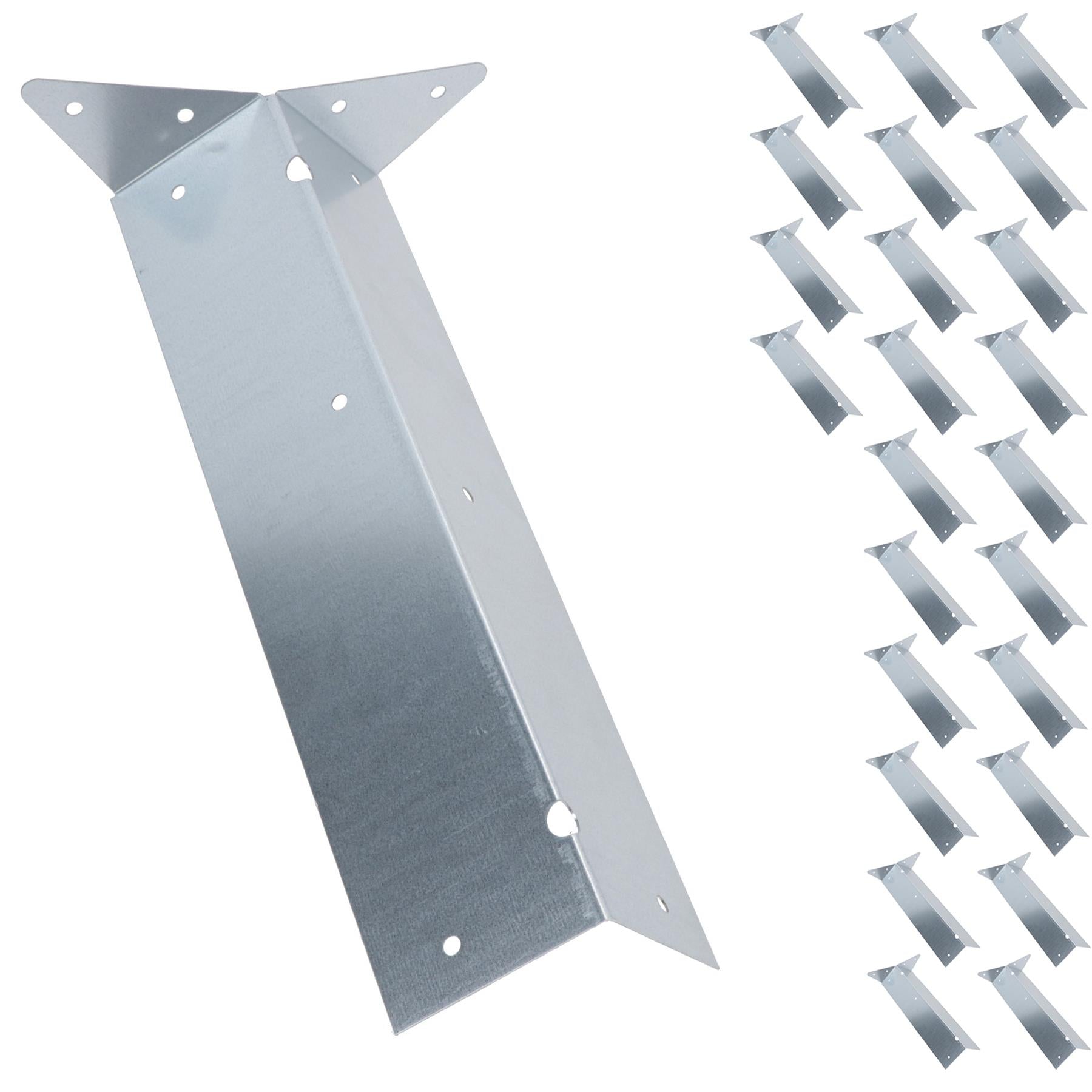 Arris Rail Bracket Fence Post Support Galvanised 100mm, 225mm or 300mm