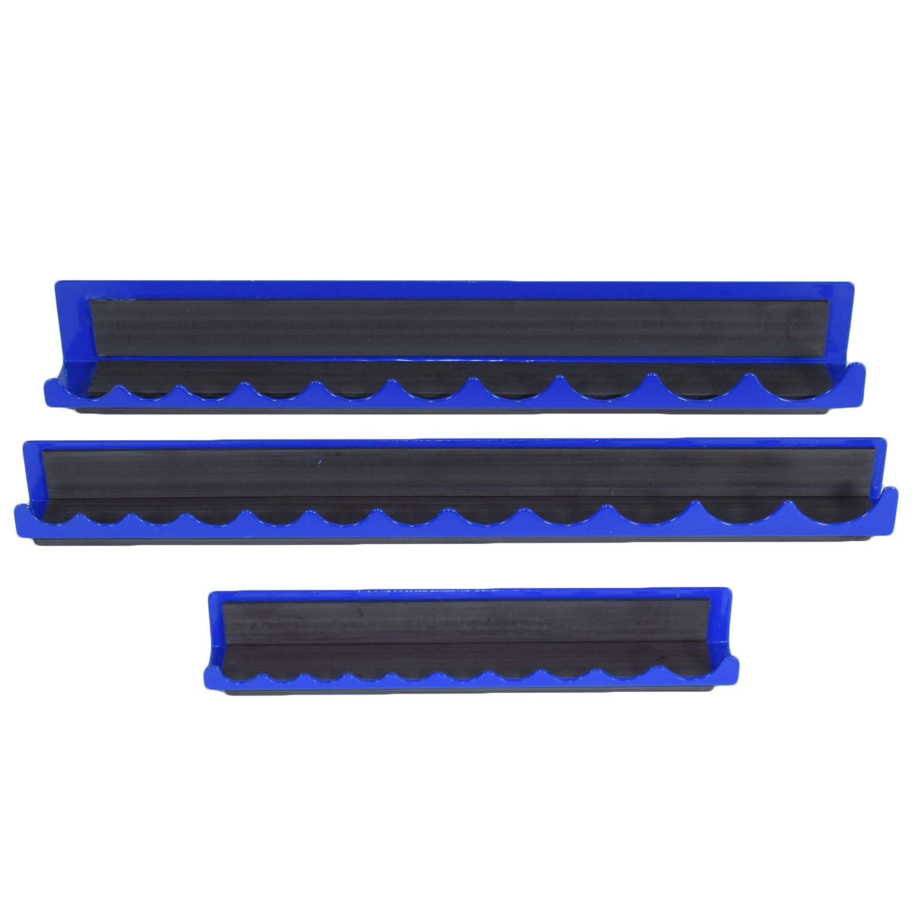 3pcs Magnetic Strip Rail Socket Holder Storage Tray 1/4 3/8 and 1/2 Sockets