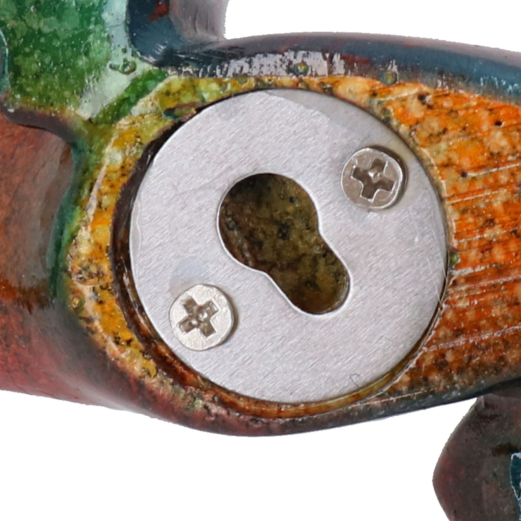 Rot gesprenkelte Gecko Eidechse Harz Wand Schuppen Skulptur Dekor Statue kleines Haus