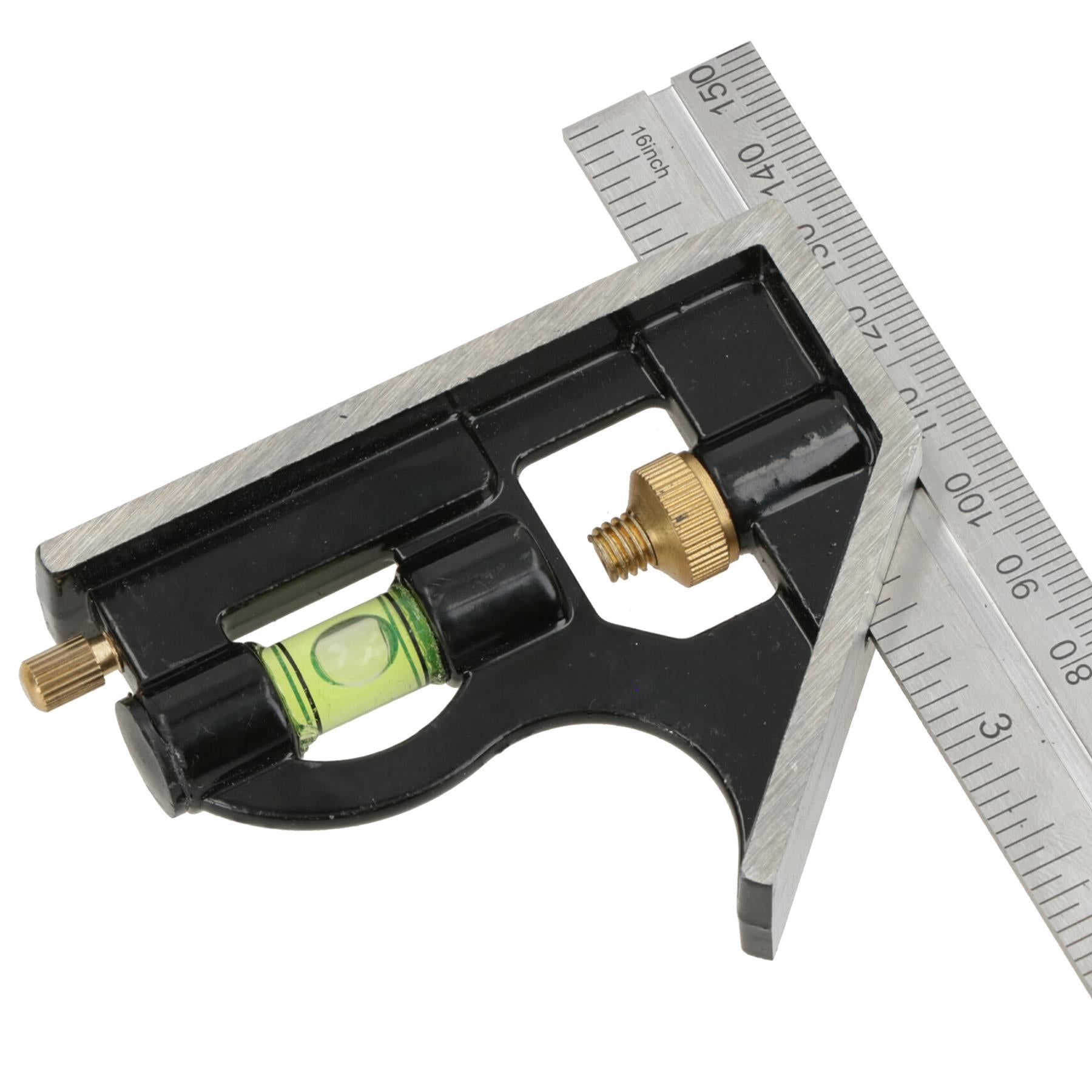 6 Inch / 150mm Combination Engineers Set Square + Spirit Level Fully Adjustable