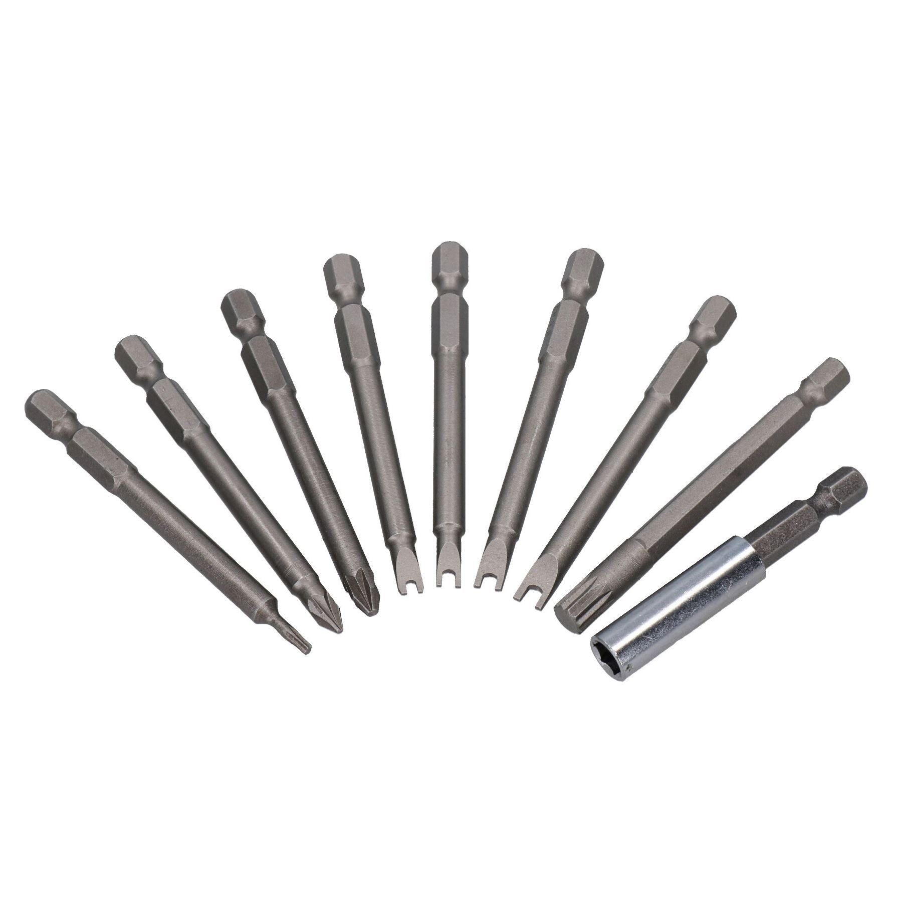 Embouts de tournevis Torx / PZ / PH / Spline hexagonal plat extra long Sécurité 50 pièces AT822
