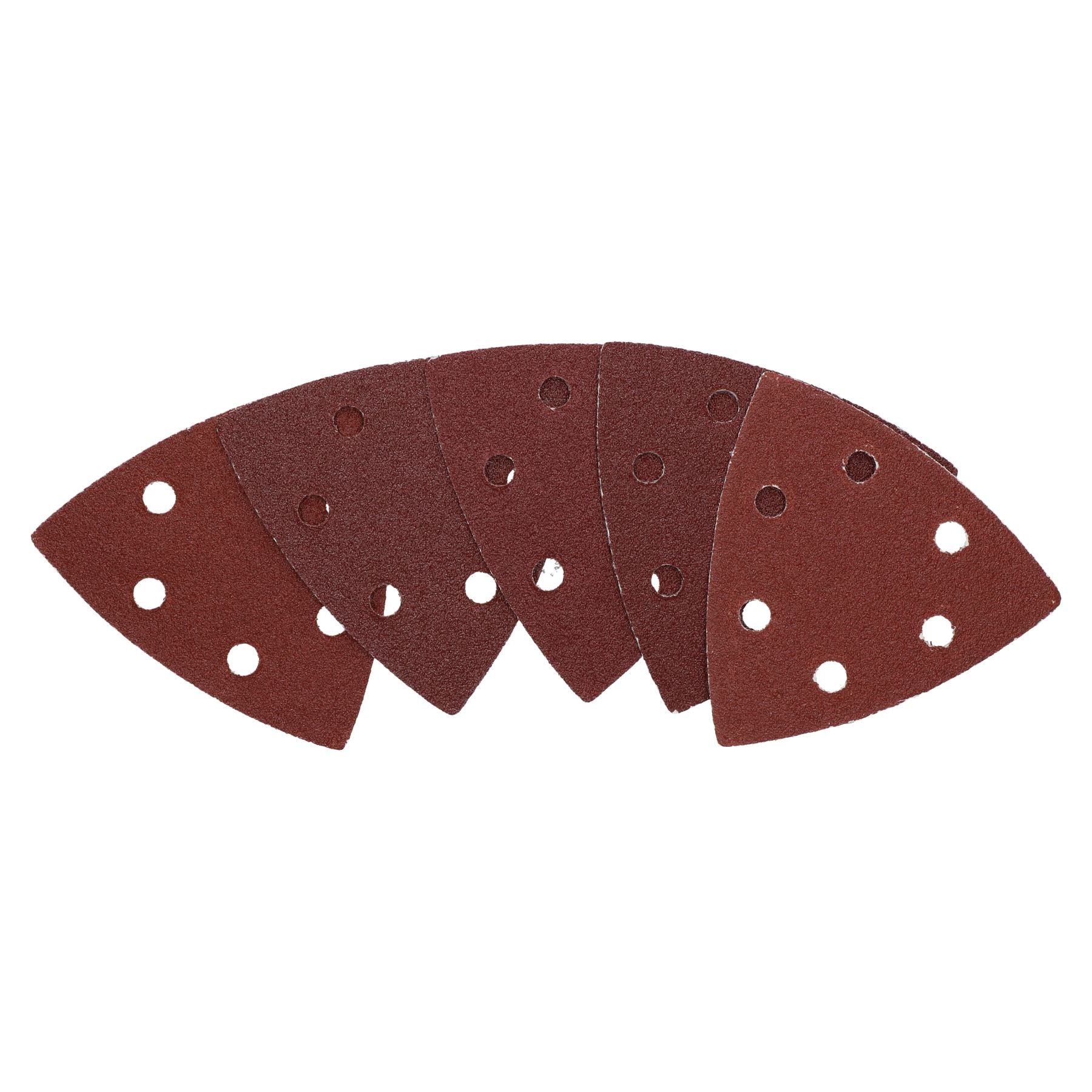 Lot de 200 disques abrasifs de ponçage Delta à crochets et boucles, 93 mm, triangle, grain 80, moyen