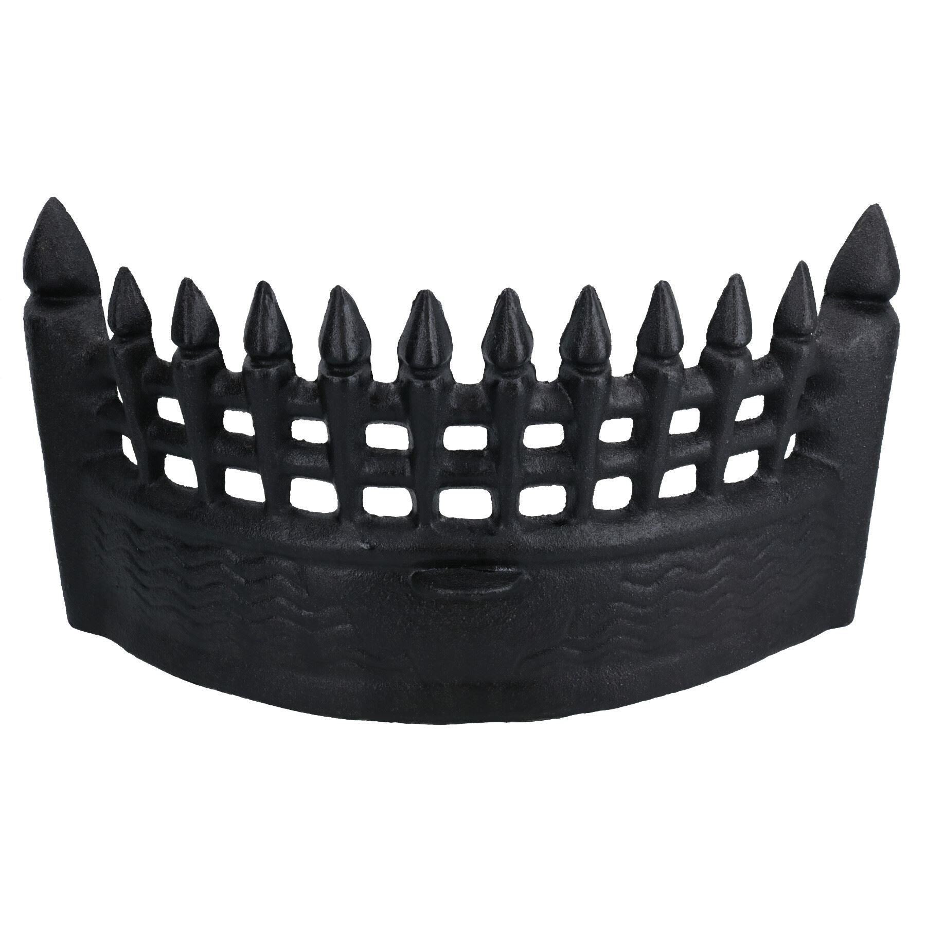 17" Feuerrost vorne Kamin Gusseisen Log Kohle Saver offener Korb Castle Metall