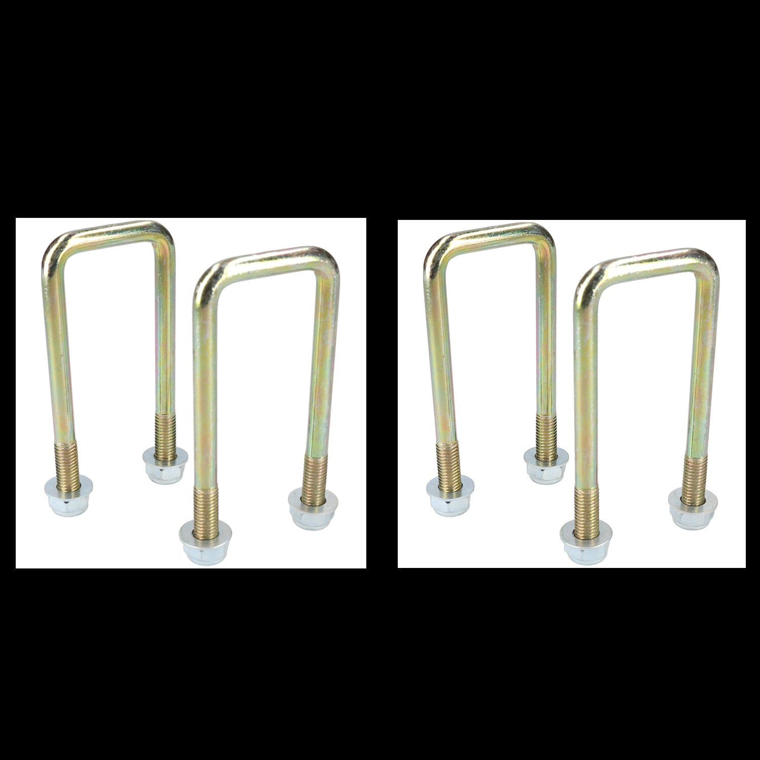 4er-Pack M10 40 mm x 110 mm U-Bolzen N-Bolzen für Anhänger mit Muttern HOCHZUG