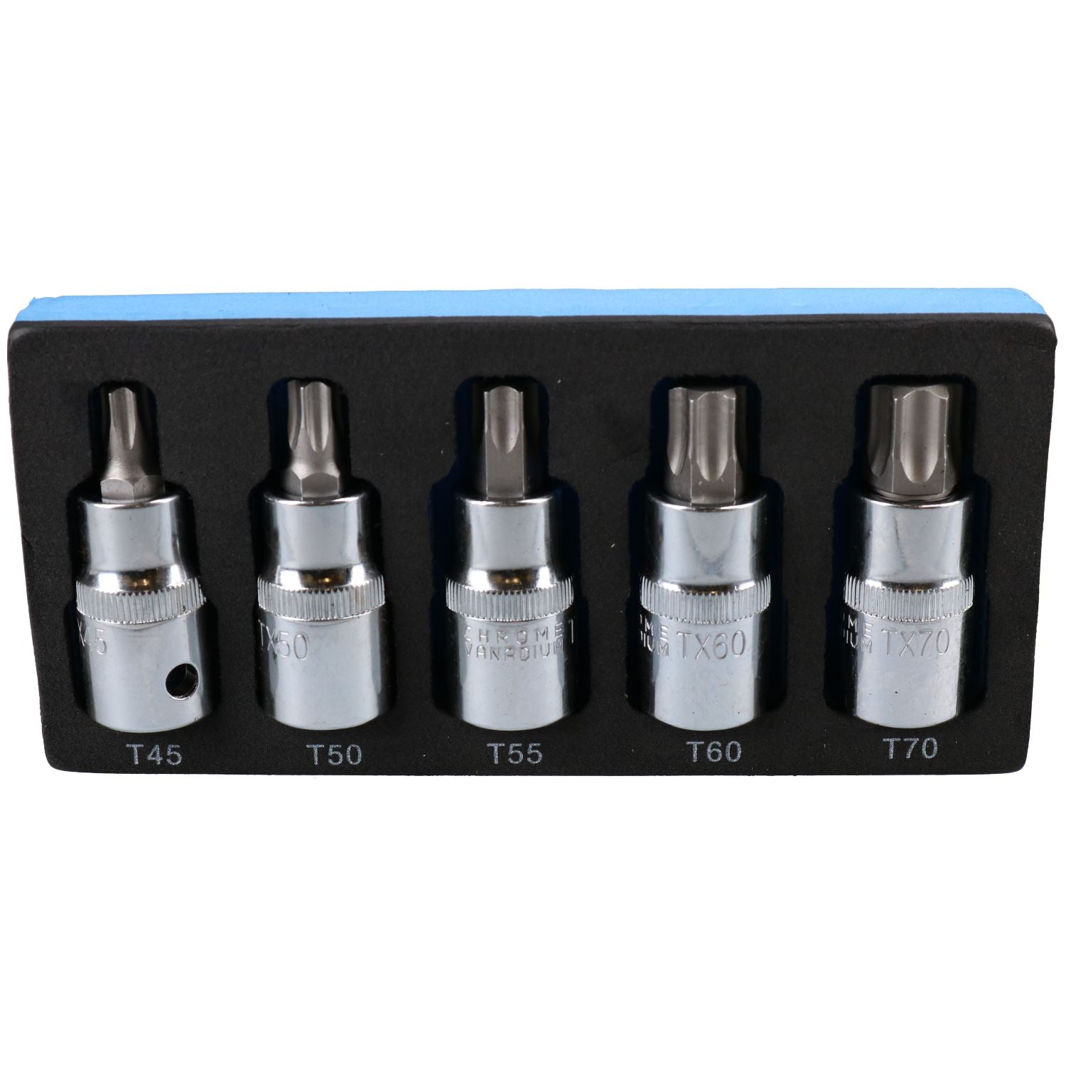 1/2 Zoll Antrieb Außen-Torx-Stern-Steckschlüssel-Bits T45 T50 T55 T60 T70 5-teiliges Set