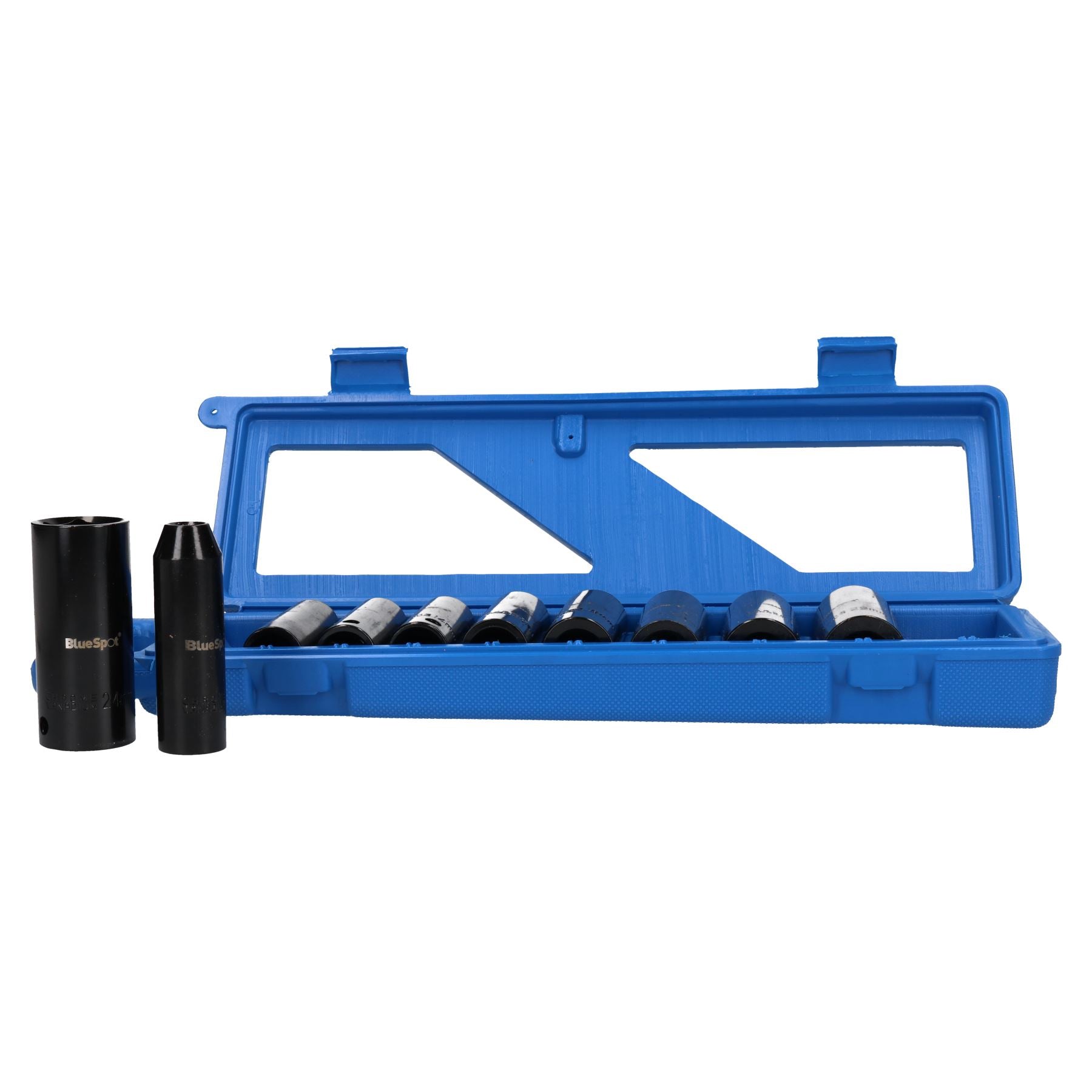Pistolet à percussion sans fil à batterie Li-ion 18 V 1/2" et 10 douilles à chocs profondes MM
