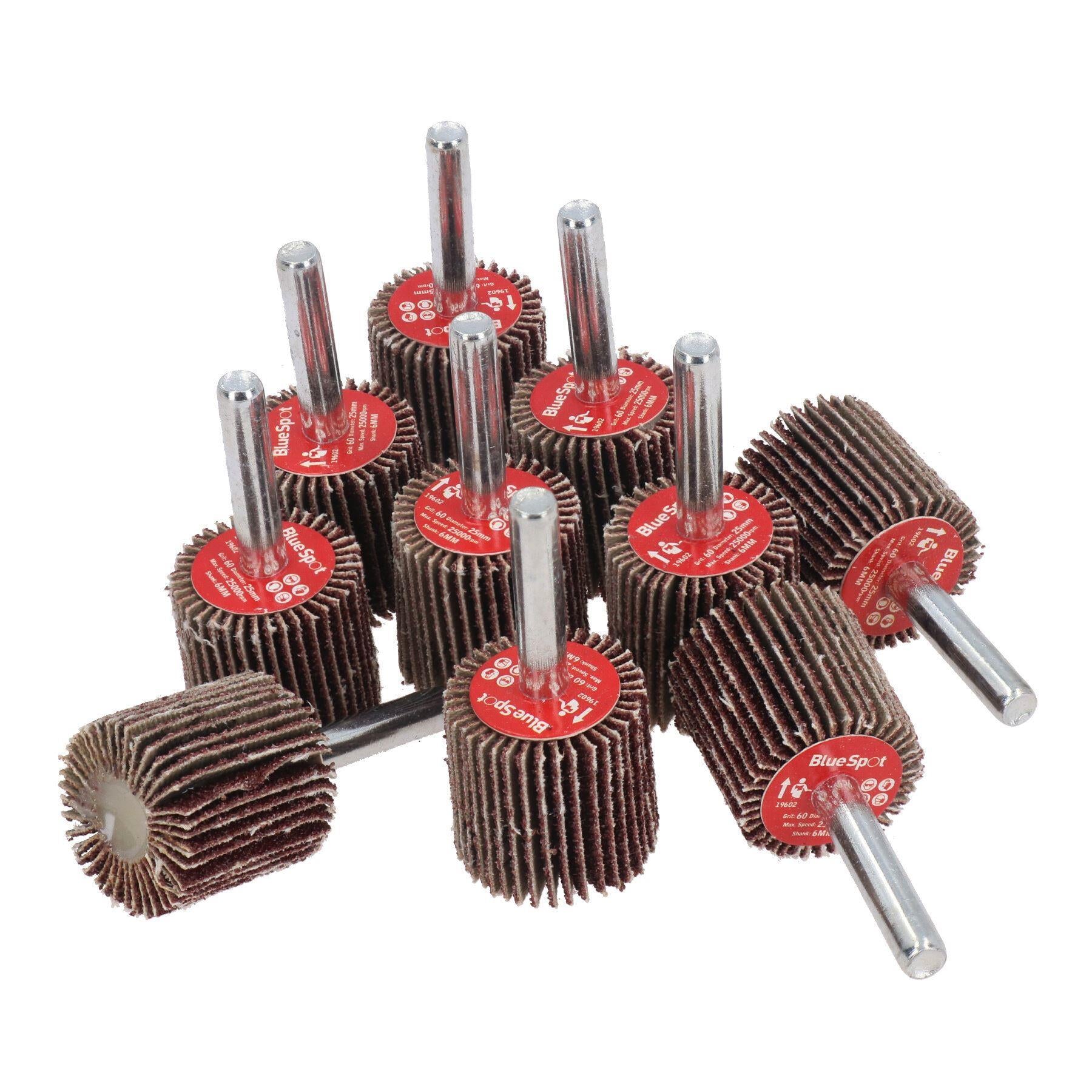 25mm Fächerschleifscheibe Schleifteller für Bohrmaschinen 6mm Schaft