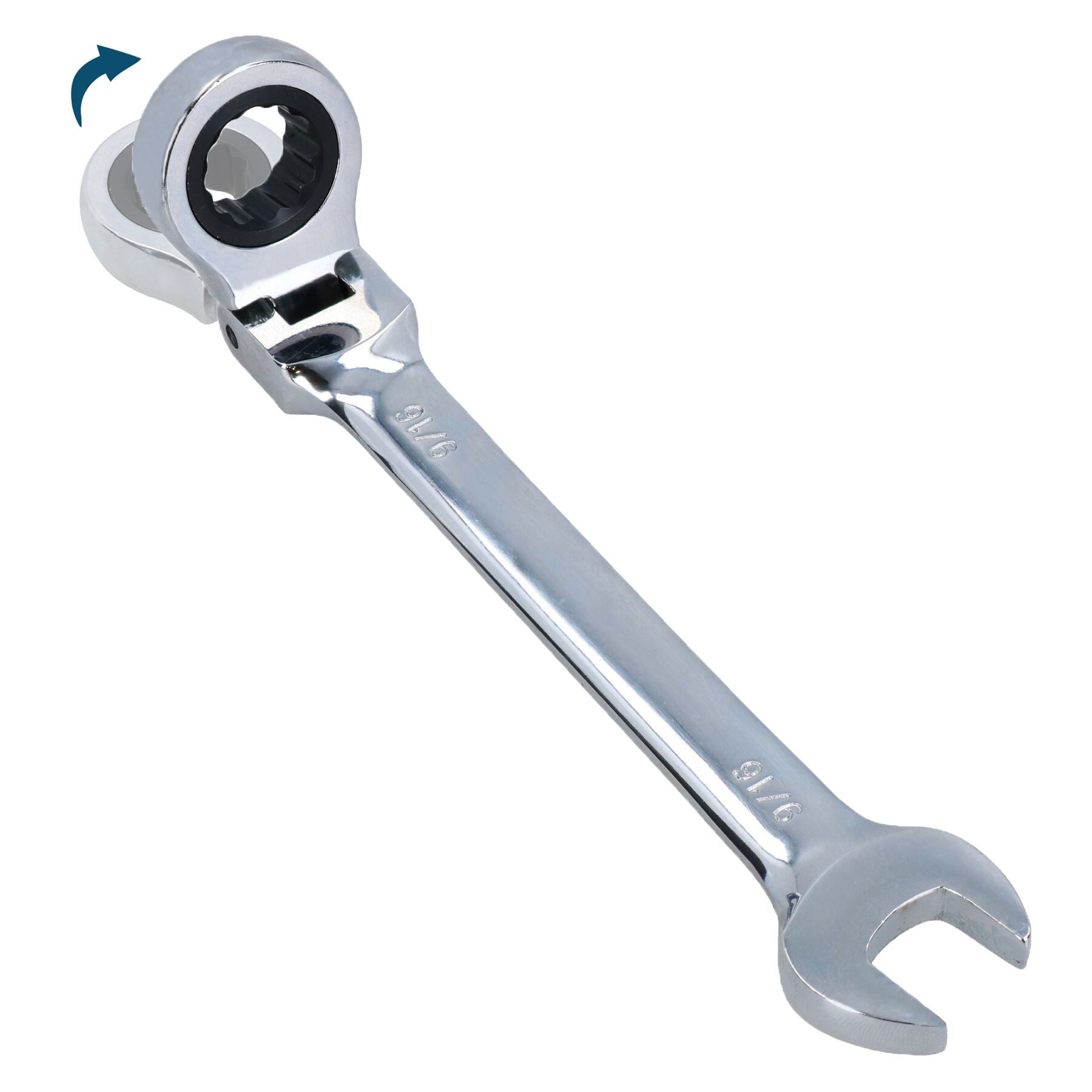 Clé mixte à cliquet à tête flexible 5/8" AF SAE Imperial