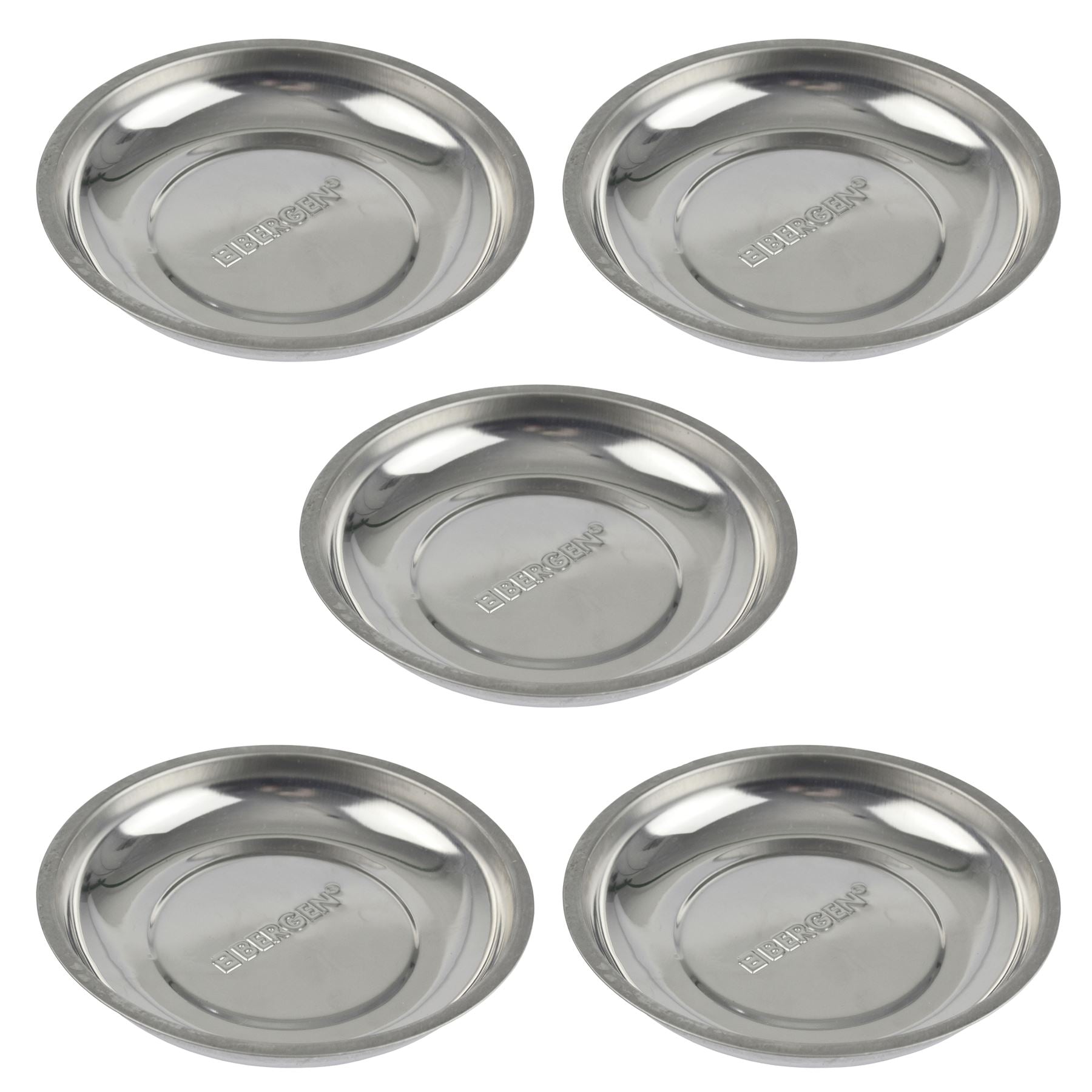 Magnetic Parts Tray Dishes Storage Holder Circular Round Stainless Steel 6"
