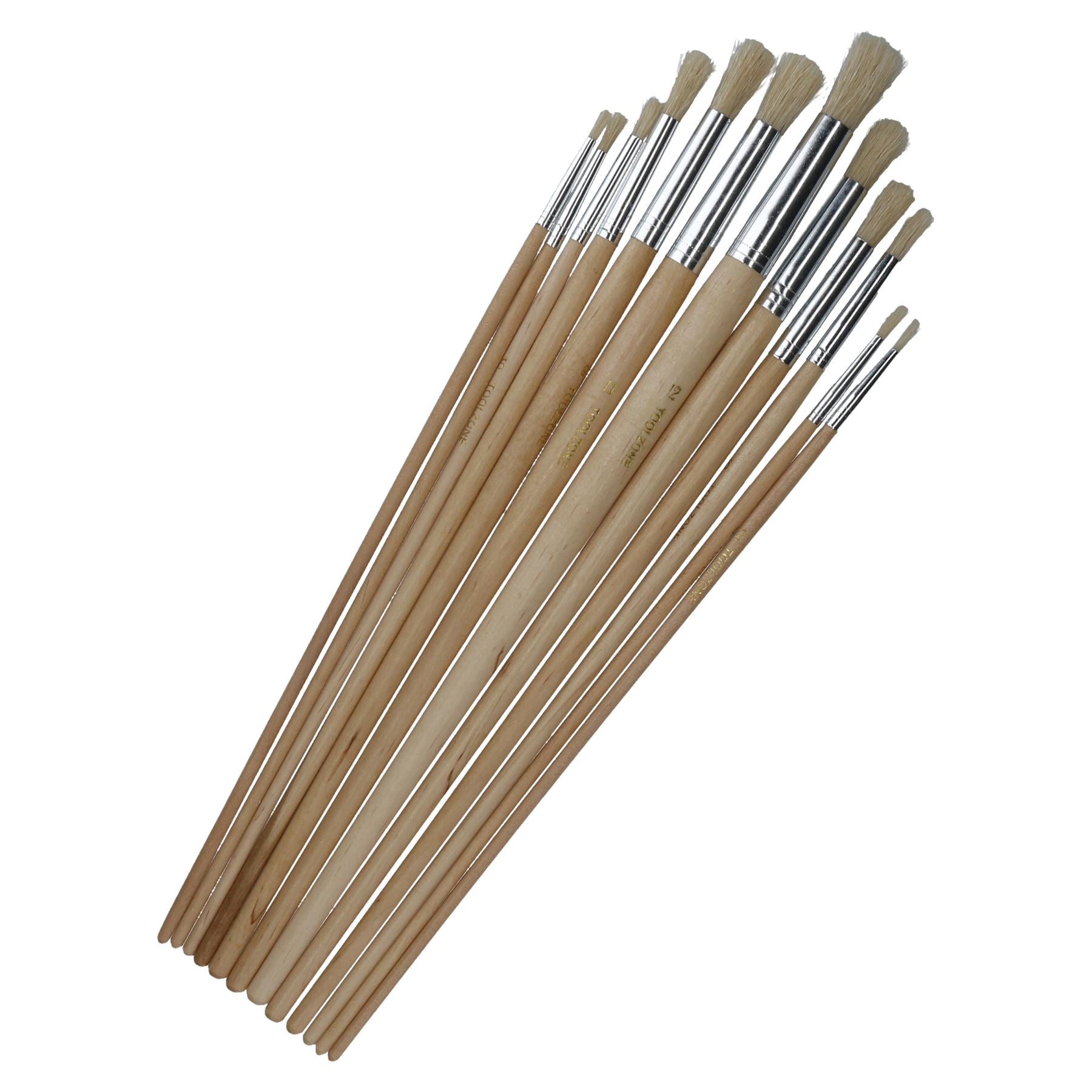 12 stück Künstler Handwerk Pinsel Rundkopf Holzgriffe Pinsel TE582