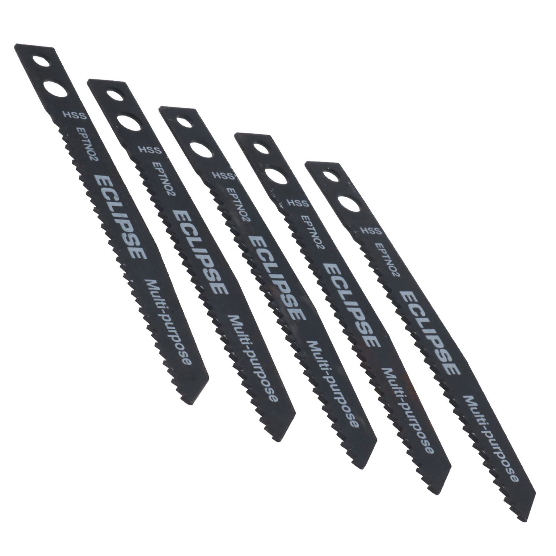 50pc EPTN02 HSS Eclipse Jigsaw Blade 2.5 - 6mm Cutting 1.8mm Tooth Spacing Medium-Thick