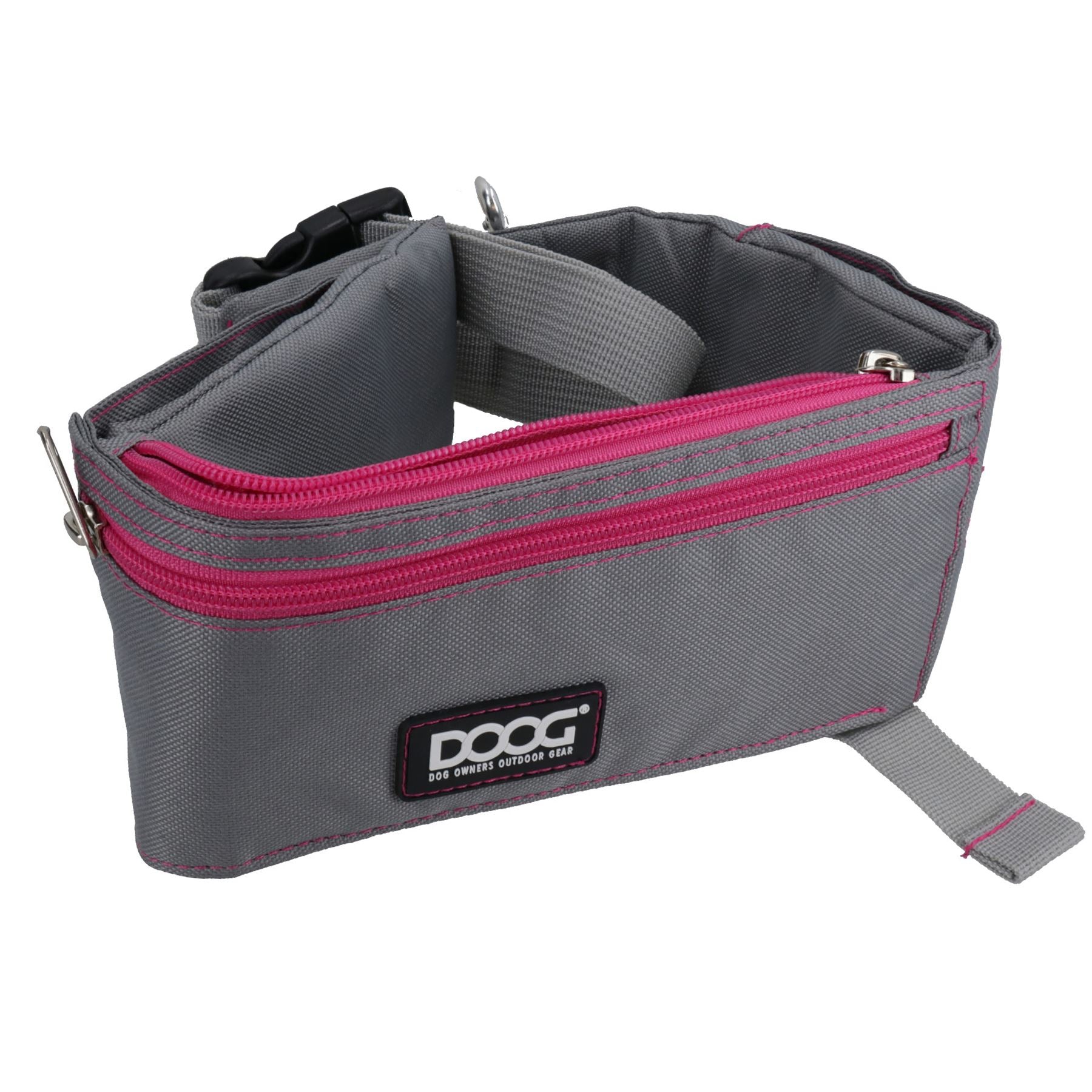 Graue Gürteltasche für Hunde, zum Spazierengehen, Laufen, Walkie-Talkie, Leckerli-Tasche, Hundewelpe, Hundeliebhaber-Geschenk