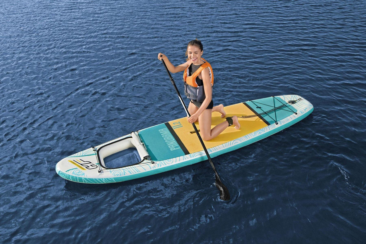 11ft 2" Underwater View Stand Up Paddle Board 6" Panorama SUP Set