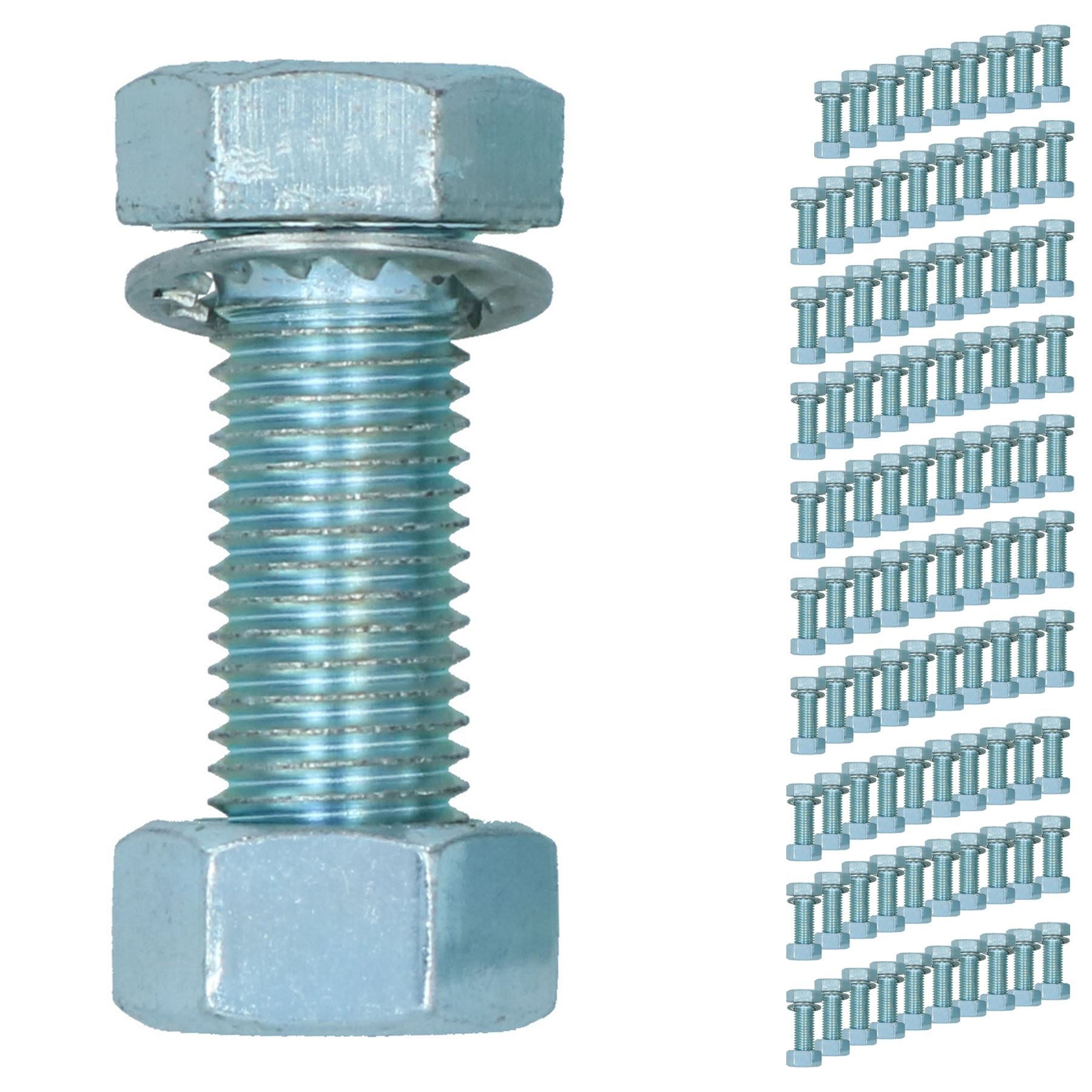 Boulons de fixation de boule de barre de remorquage haute résistance M16 (16 mm) x 45 mm, rondelles + écrous
