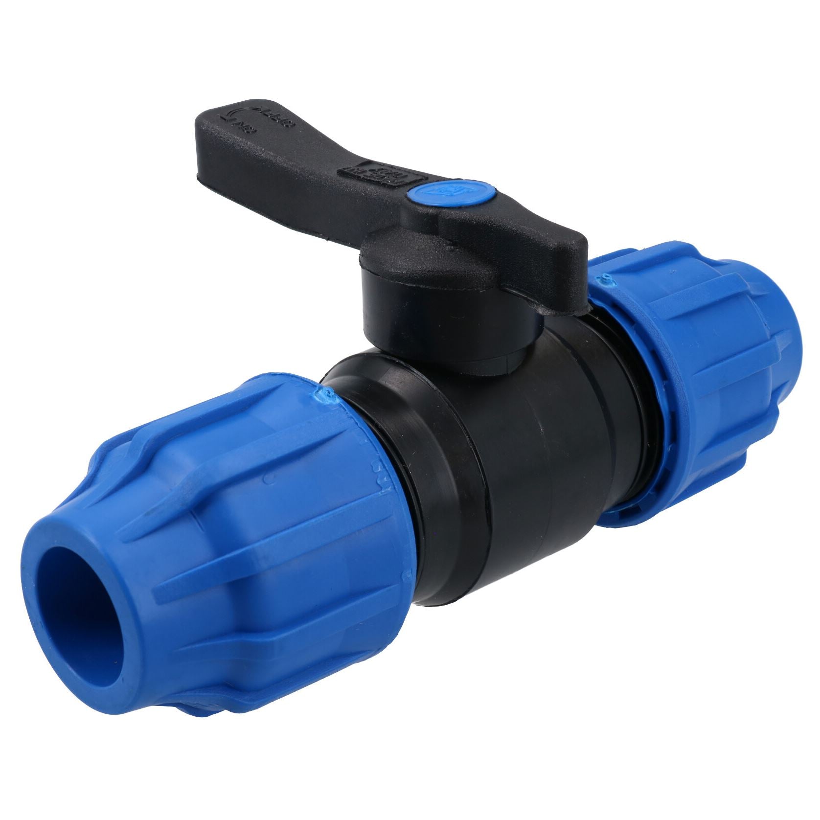 Robinet d'arrêt pour tuyau en PEMD 32 x 32 mm, déconnexion souterraine PN16