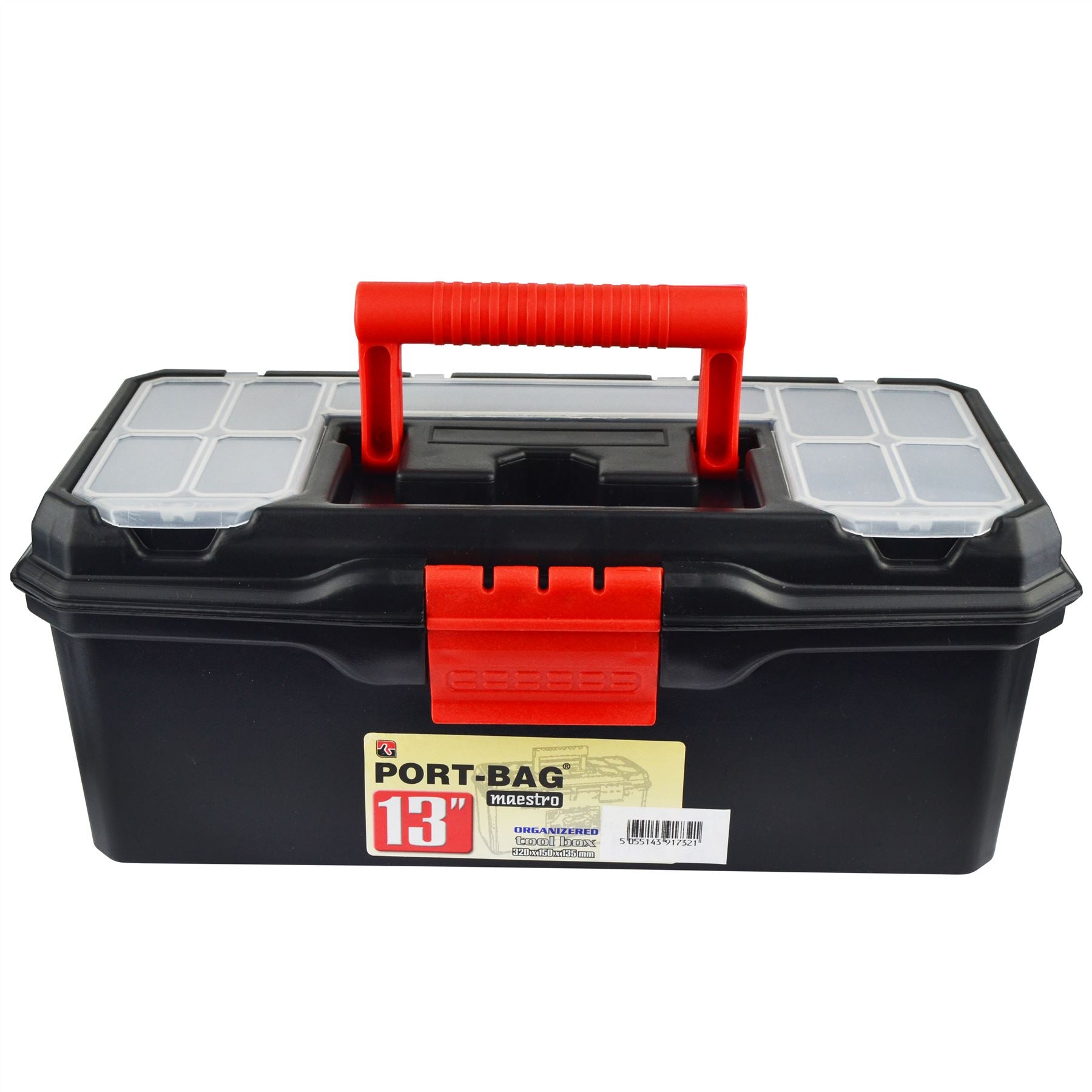 13" Maestro Toolbox with Handle / Holdall / Plastic Box / DIY Storage Box TE451