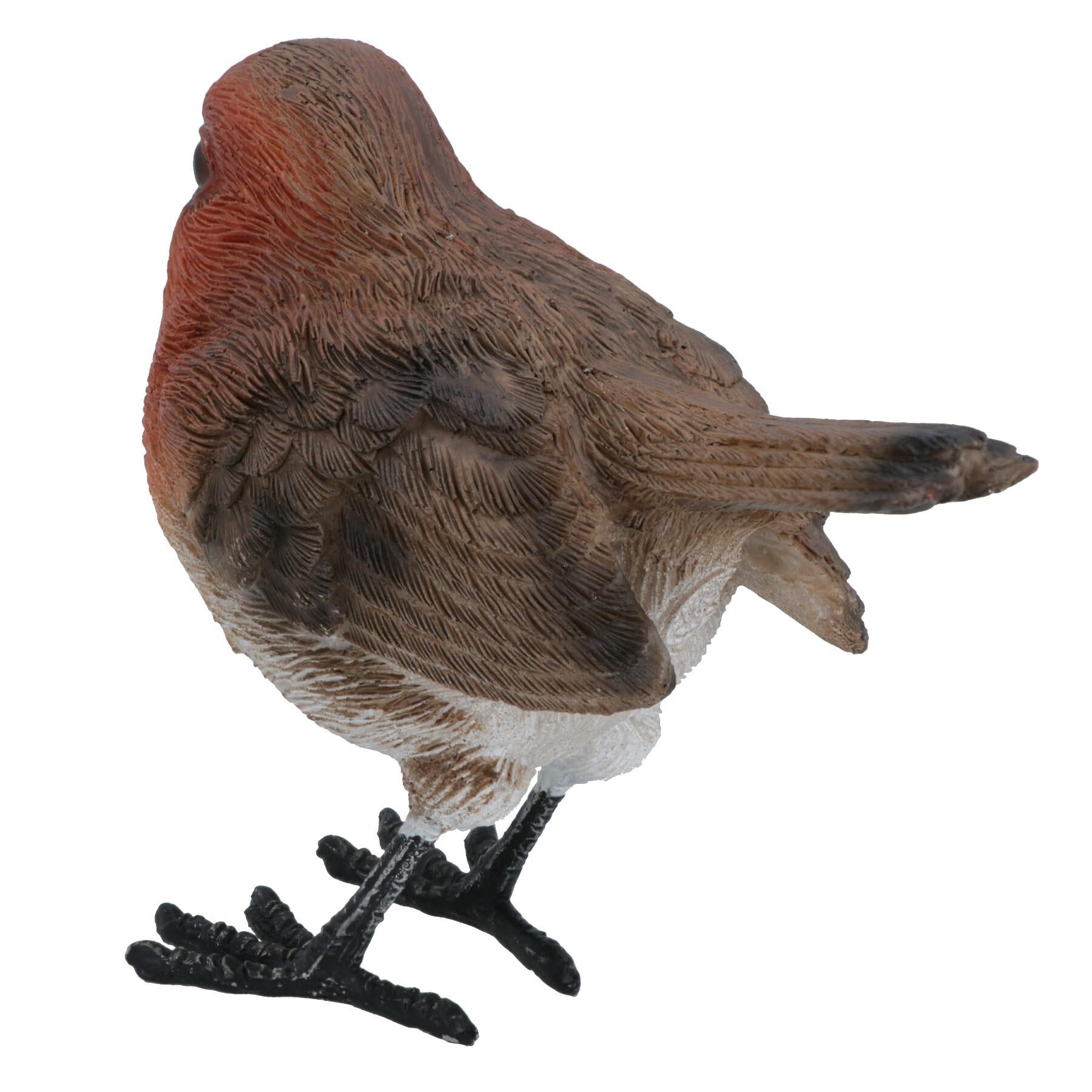Robin Red Brest Garden Sculpture Ornament Statue Resin Decoration Animal Bird