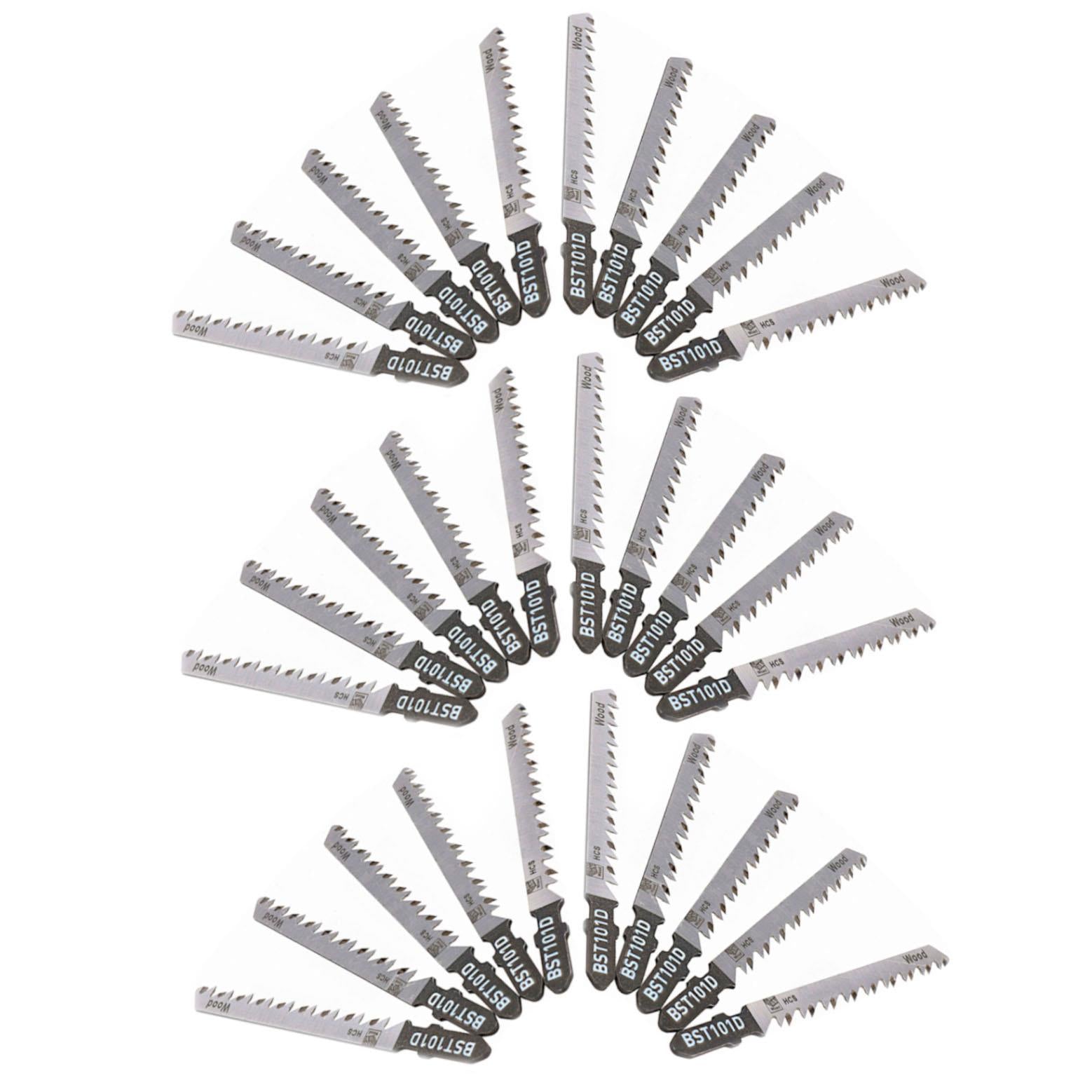 Lames de scie sauteuse 6 TPI avec tige en T pour couper le bois et le plastique de moins de 50 mm