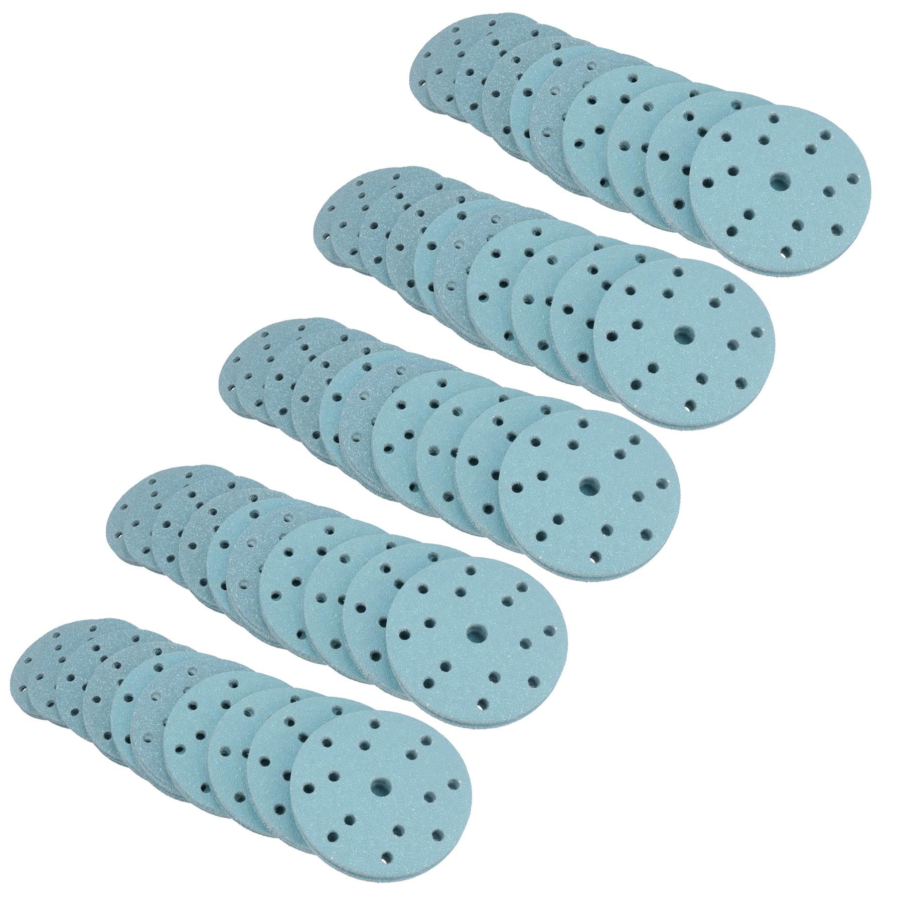 150 mm selbstklebende Keramik-Schleifscheiben mit Klettverschluss, Körnung 40