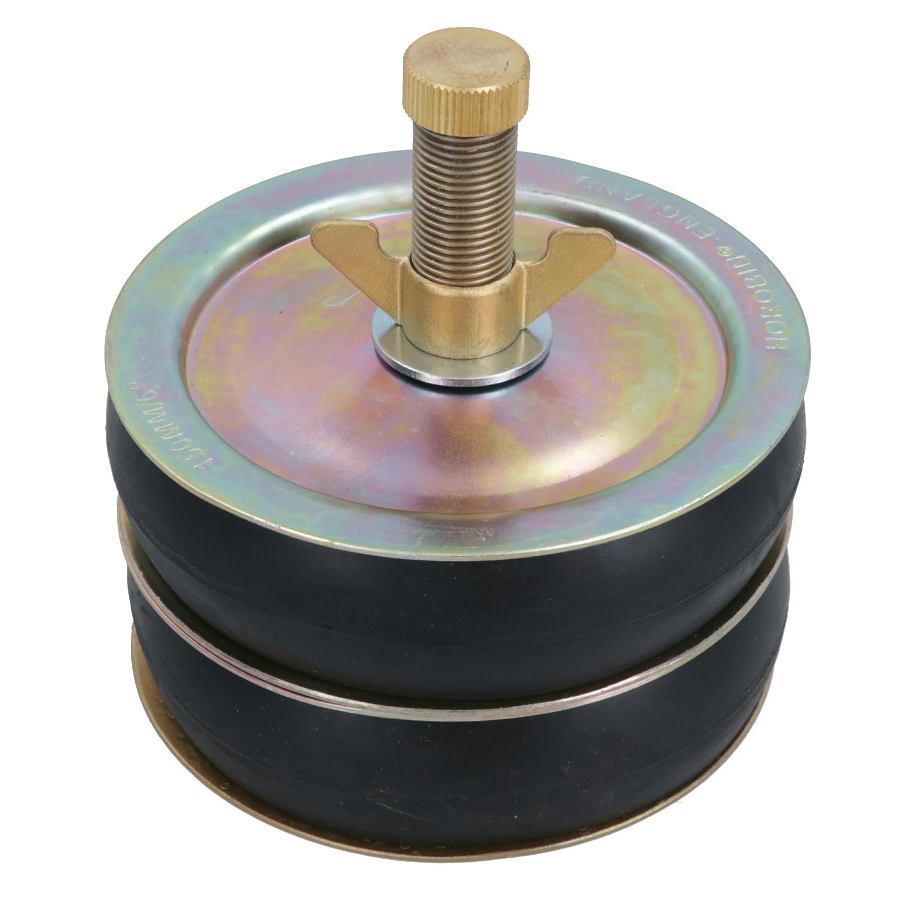 Double Steel Drain Test Pipe Bung Plug 1.5" - 6" (40-150mm) Plumbing Tube