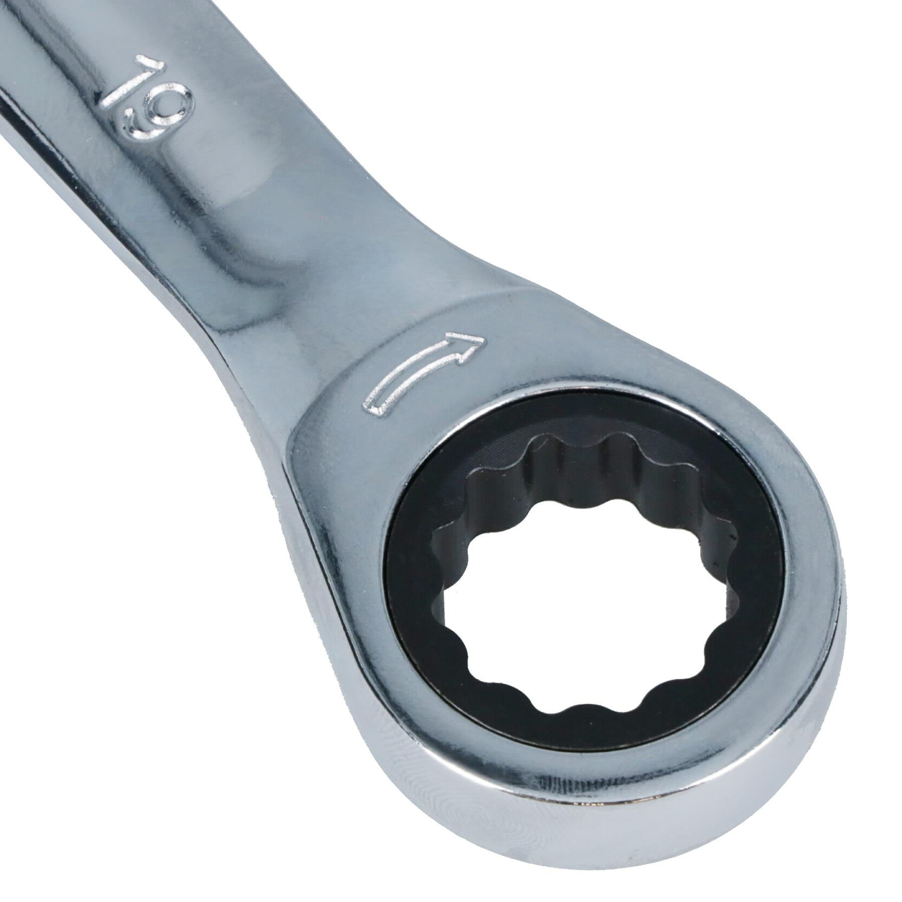 12pc Metric Gear Ratchet Spanner Combination Wrench 8 – 19mm 72 Teeth
