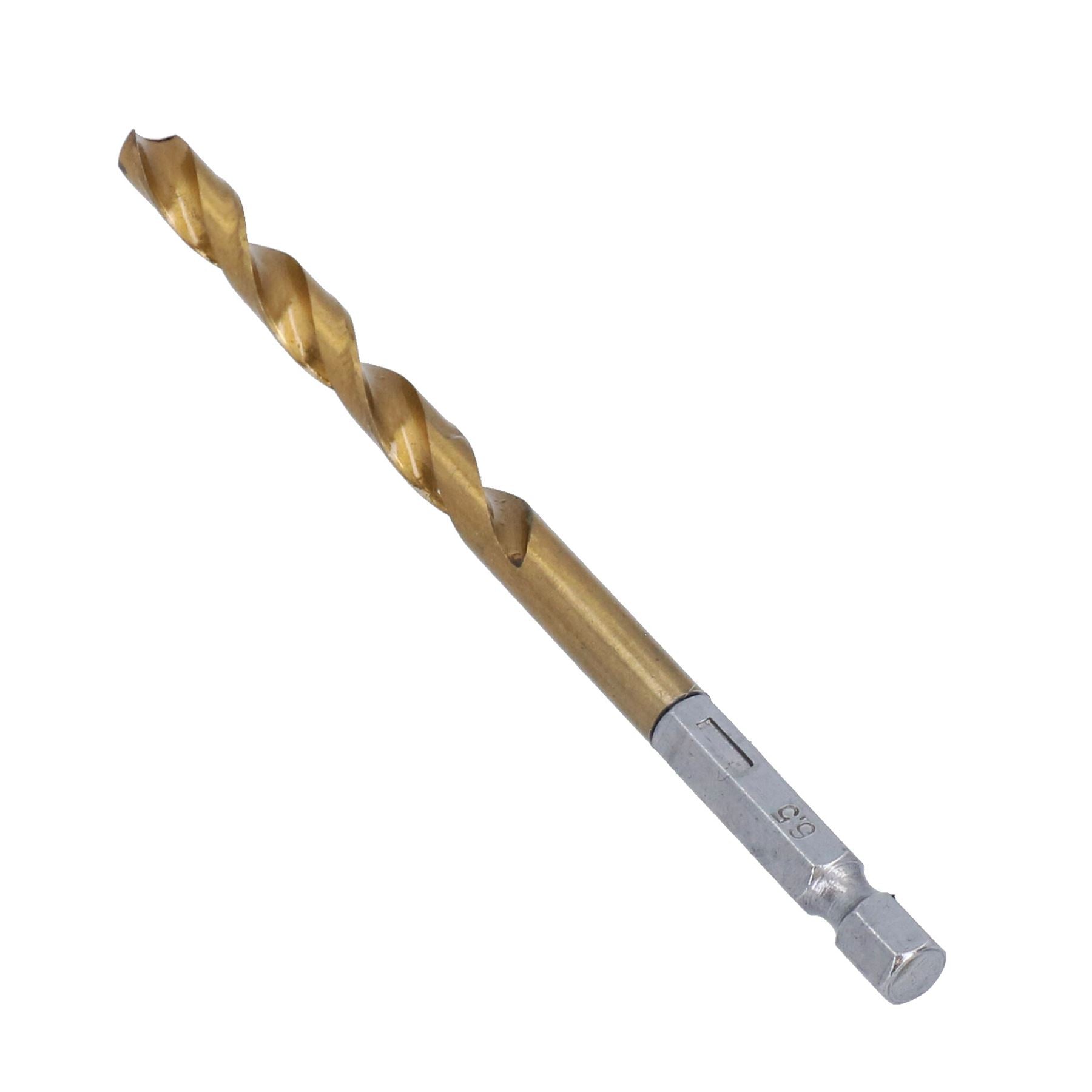 Metrischer Titan-Bohrersatz mit 1/4-Zoll-Sechskantschaft, 1,5 - 6,5 mm, 13-tlg.