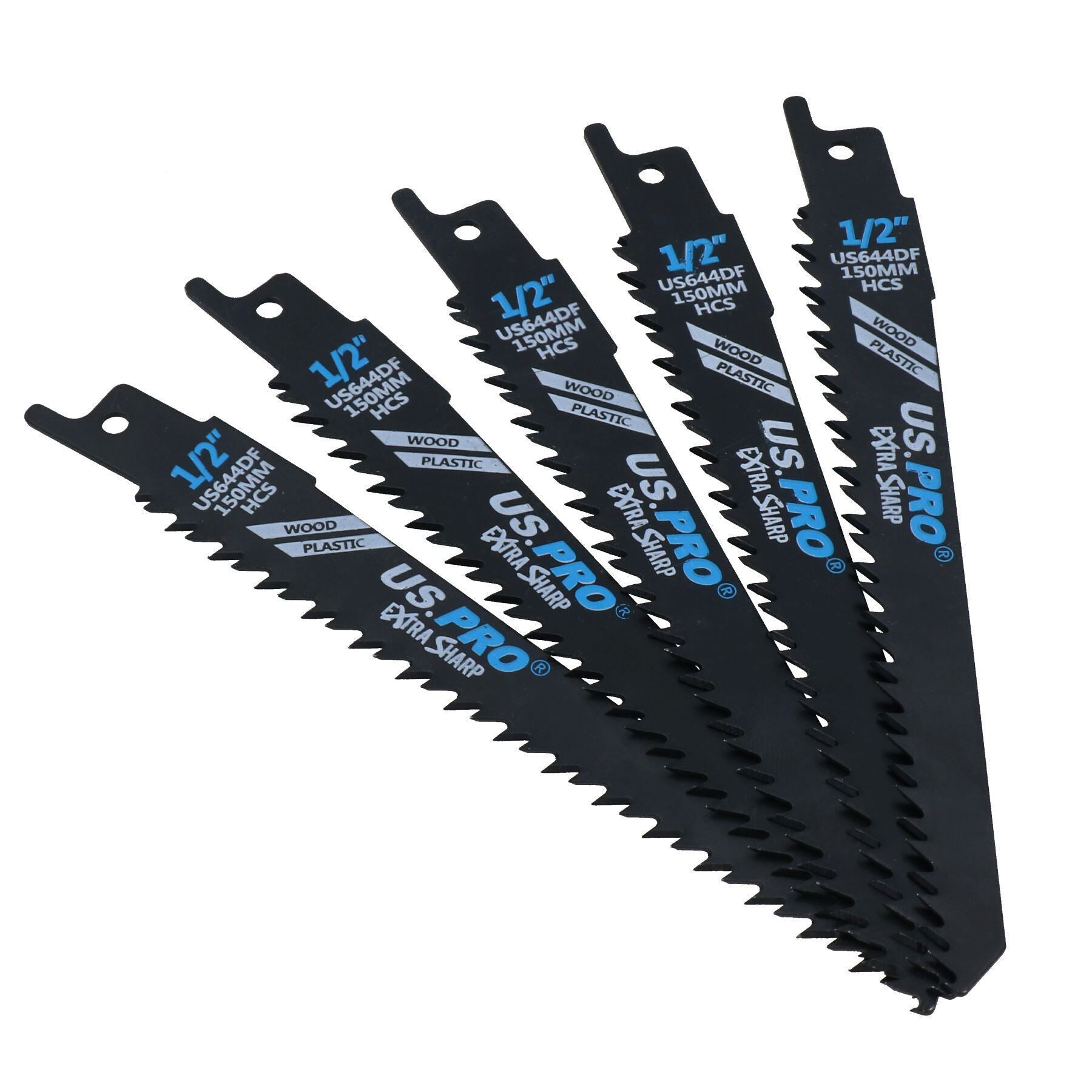 Lame de scie alternative 150 mm 5 TPI pour coupe du bois, du plastique, coupe rapide et tranchante